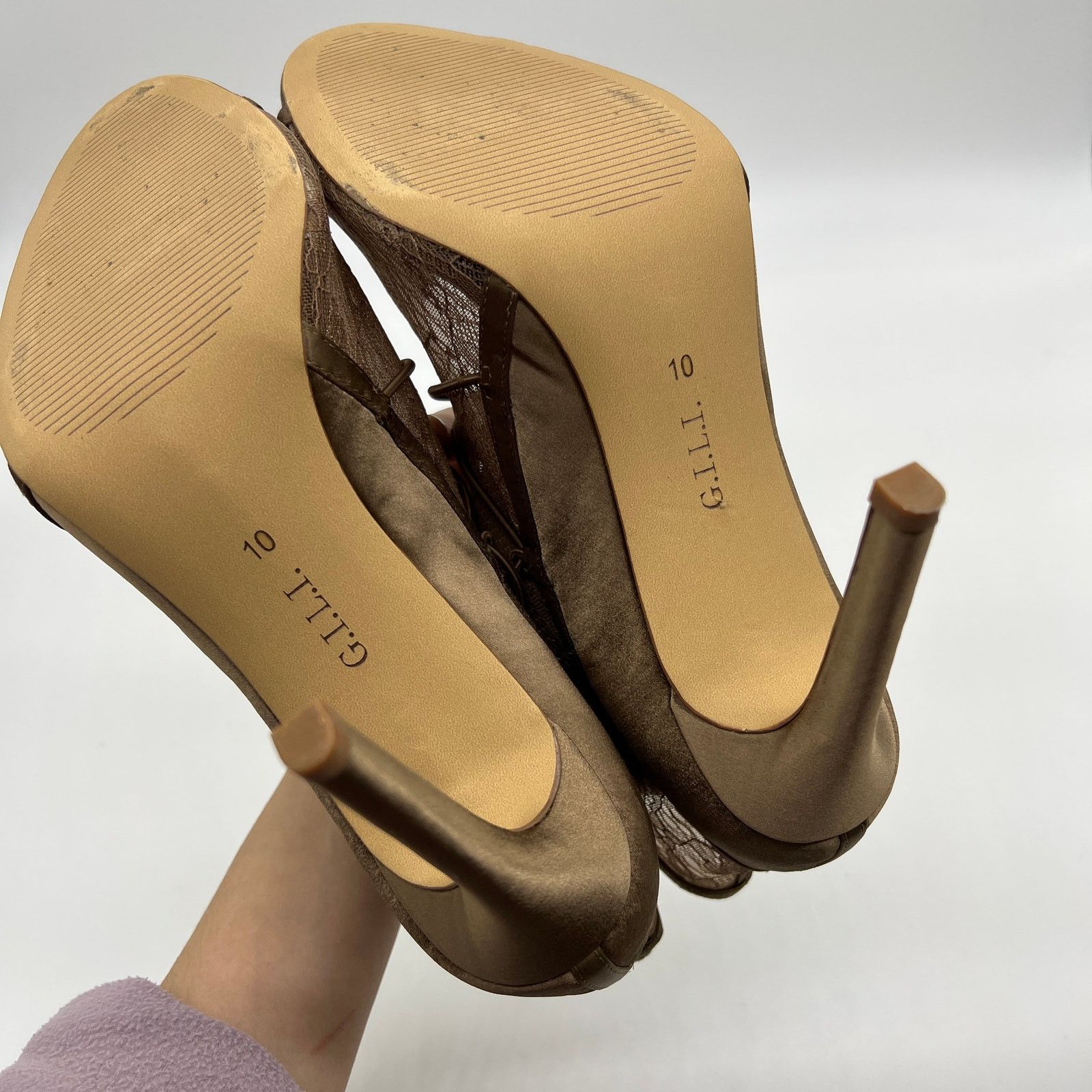 Other G.I.L.I. Women Heel Size 10 M Peep Toe Elastic Front Size US 10 / IT 40 - 9 Thumbnail