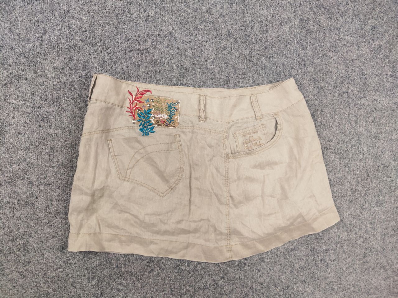 Miss Sixty Y2K Vintage Linen Mini Skirt Killah Miss Sixty hysteric LGB Size 30" / US 8 / IT 44 - 9 Thumbnail
