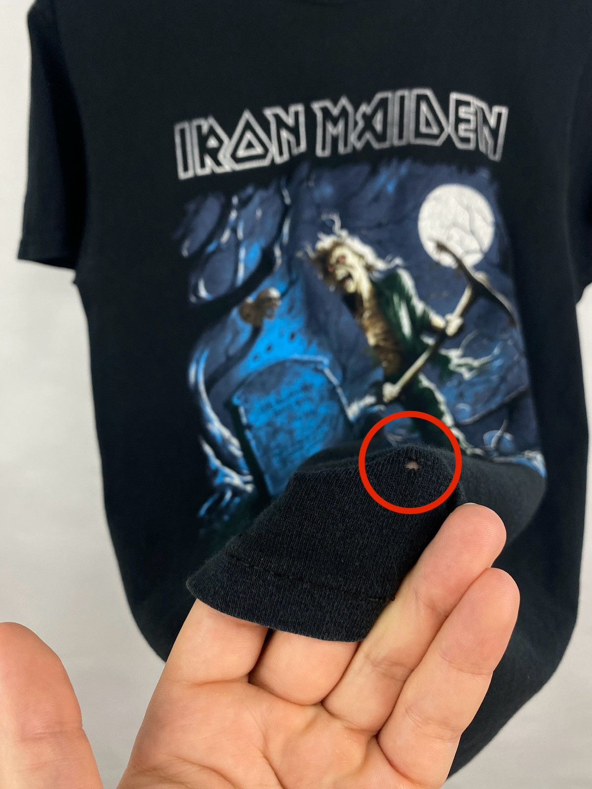 Iron Maiden 🇺🇸 ☠️ Vintage Y2K Iron Maiden Death Skull skeleton rare retro Size US M / EU 48-50 / 2 - 8 Thumbnail