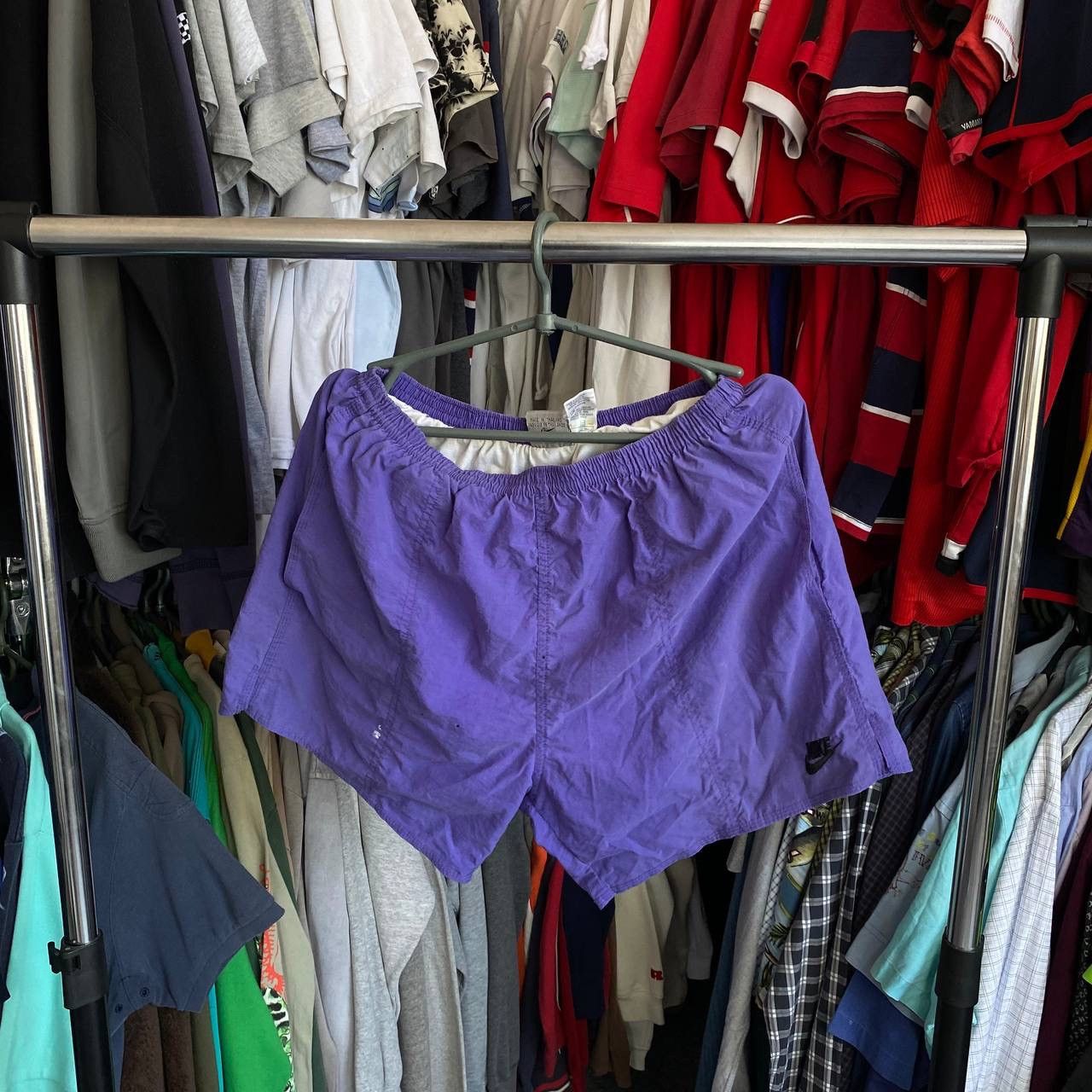 Nike × Vintage Vintage Nike Small Logo 90’s Rare streetwear shorts Size US 34 / EU 50 - 1 Thumbnail