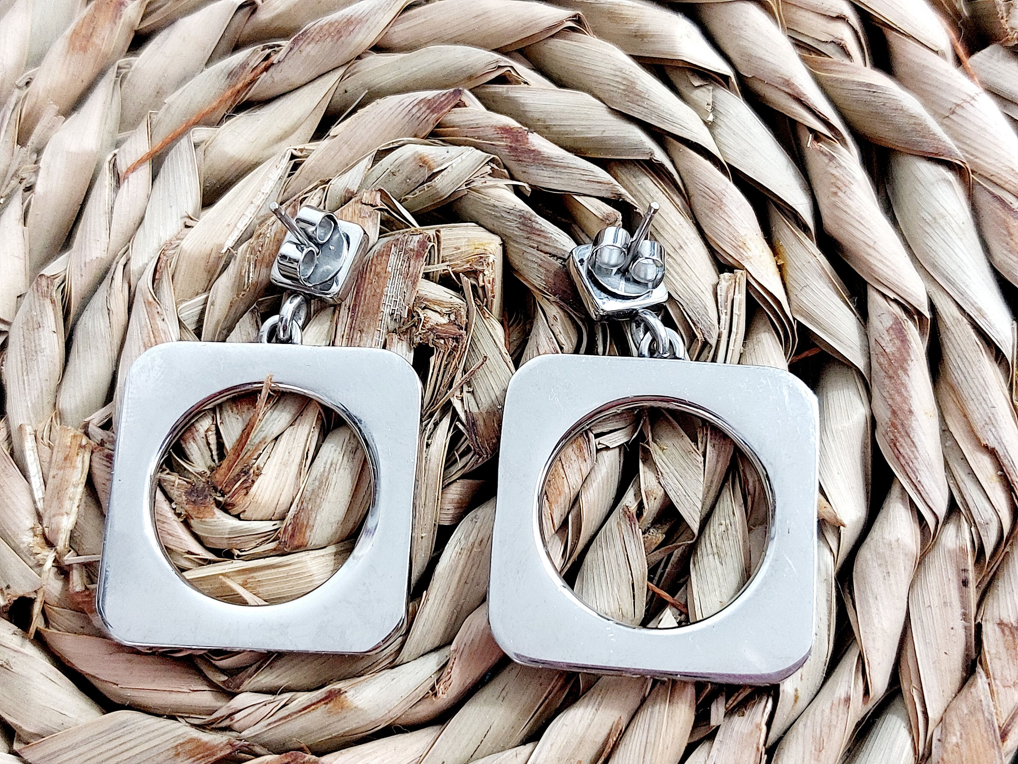 Dolce & Gabbana Dolce & Gabbana DJ0759 Square Steel crystals Logo Earrings Size ONE SIZE - 8 Thumbnail