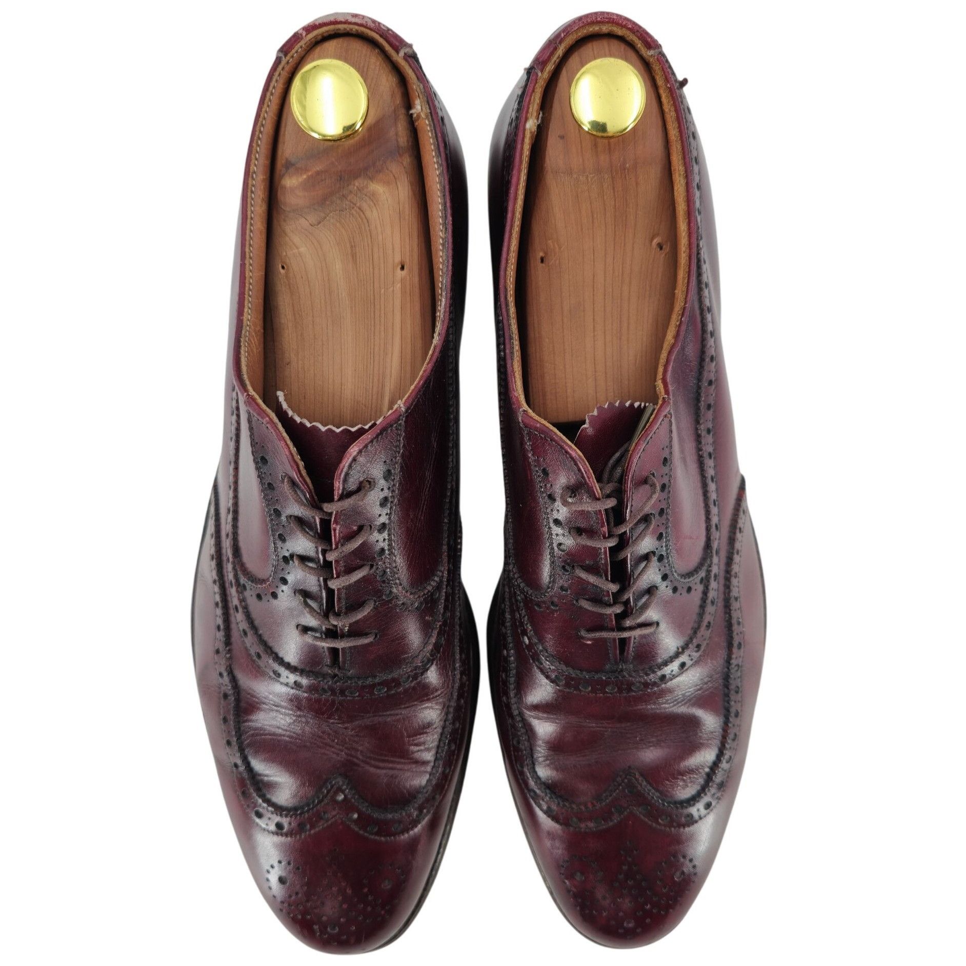 Alden Vintage Alden 929 Shortwing Dress Shoes Men size 12 Burgundy Size US 12 / EU 45 - 10 Thumbnail