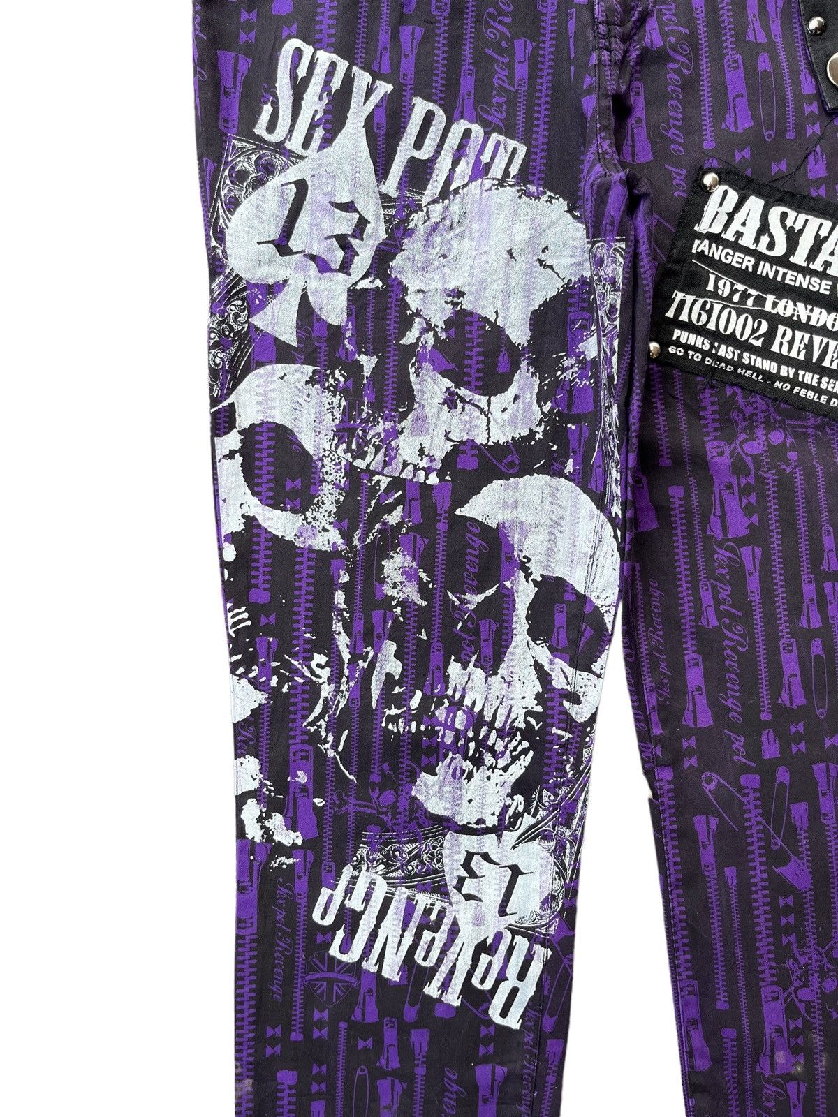 Japanese Brand × Seditionaries Bastard Punk Last Stand by The Sex Pot Revenge Skull Pants Size US 29 - 10 Thumbnail