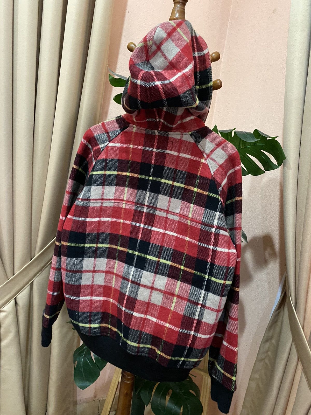 Columbia Columbia Sportswear Red Plaid Wool Blend Hoodie Jacket Size US M / EU 48-50 / 2 - 11 Thumbnail