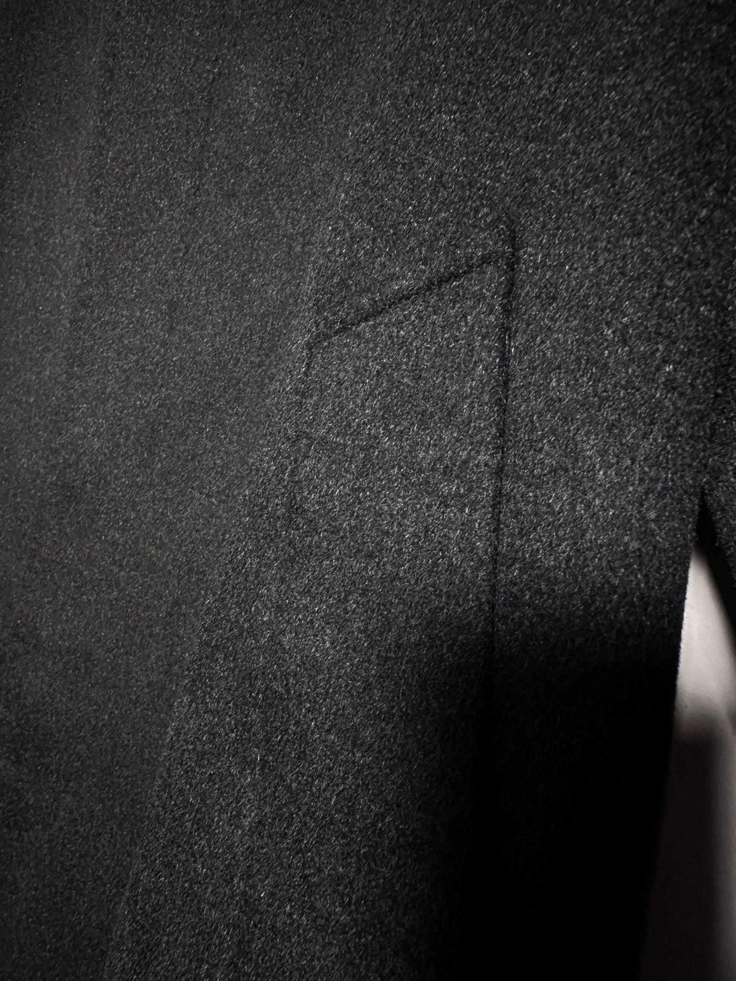 Balmain Balmain100% Cashmere Long Coat Charcoal/Black Size US M / EU 48-50 / 2 - 6 Thumbnail