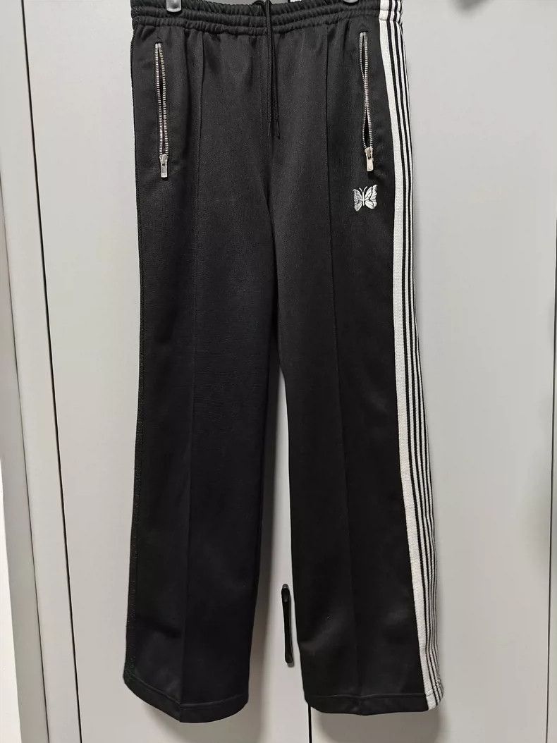 Needles Black White Mandarin Duck Straight Pants S - dmc