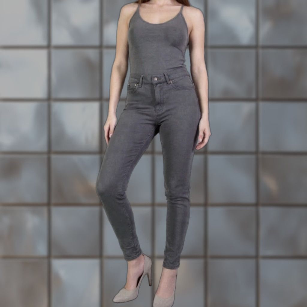 Polo Ralph Lauren Polo Ralph Lauren Jeans Womens 27 Gray Tompkins Skinny Pants Preppy Luxury Slim Size 27" / US 4 / IT 40 - 1 Thumbnail
