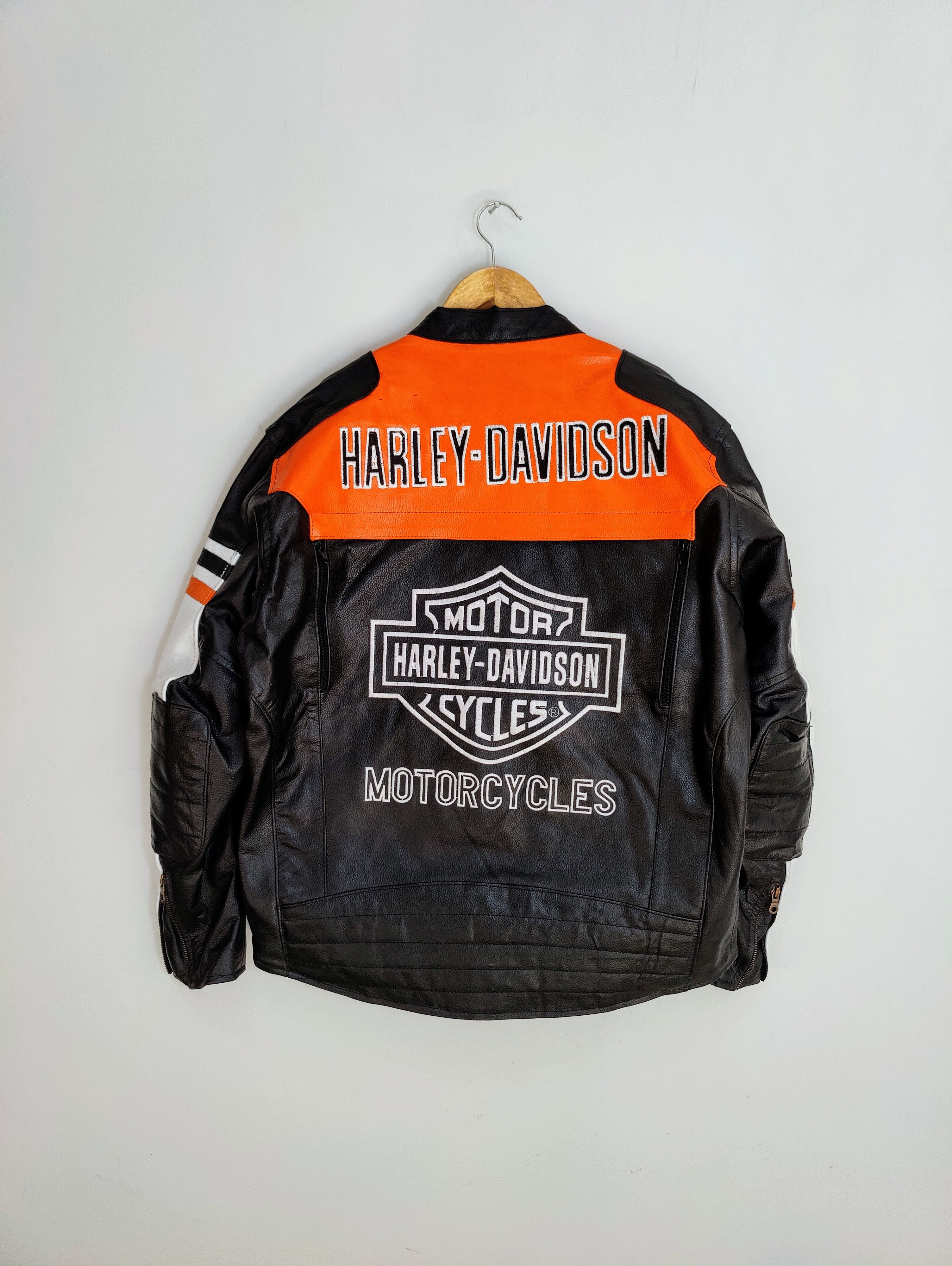 Vintage 🔥 Harley Davidson 🔥 Vintage Biker Leather STREETWEAR Size US L / EU 52-54 / 3 - 8 Thumbnail