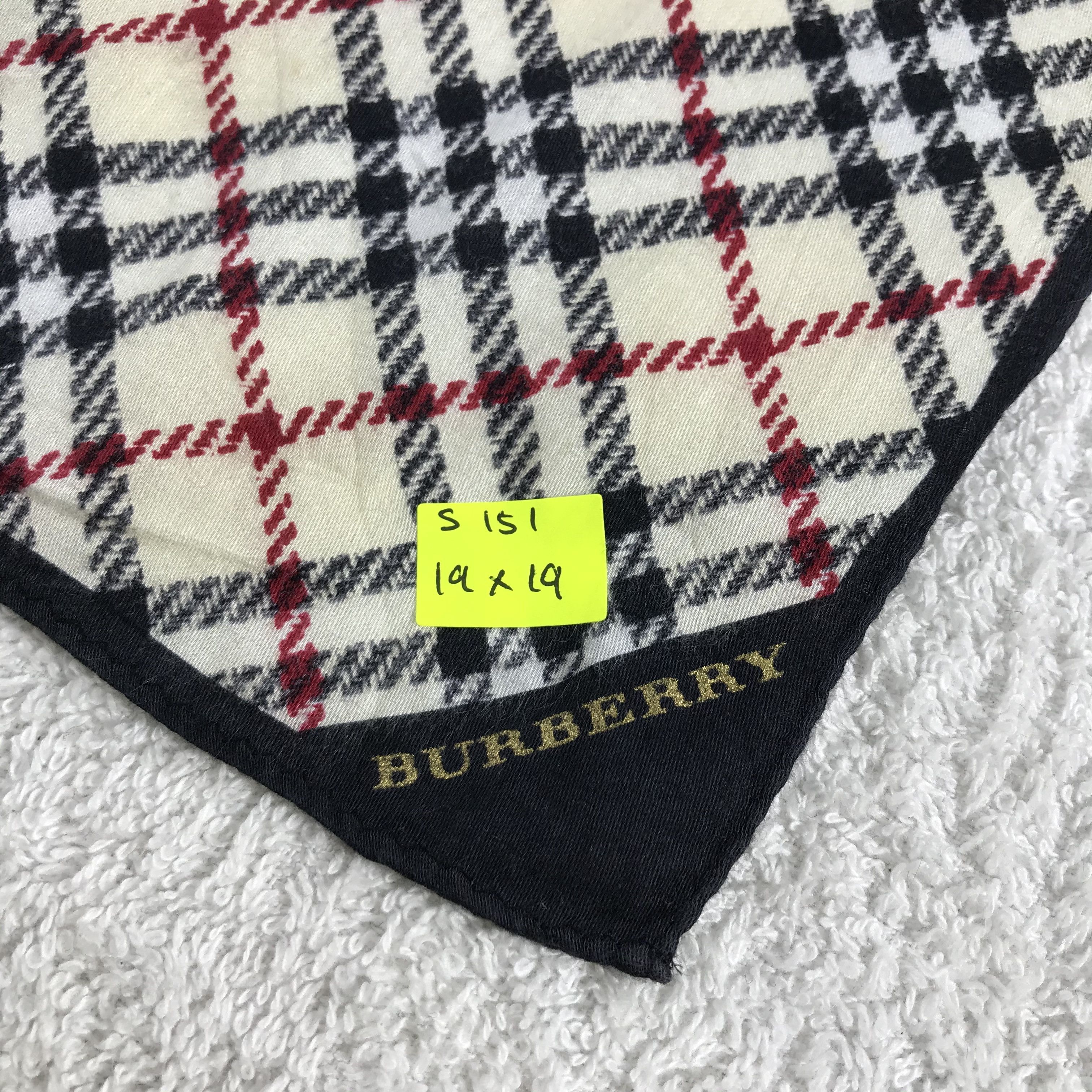 Burberry × Vintage Burberry Bandana / Handkerchief / Neckerchief - S151 Size ONE SIZE - 5 Thumbnail