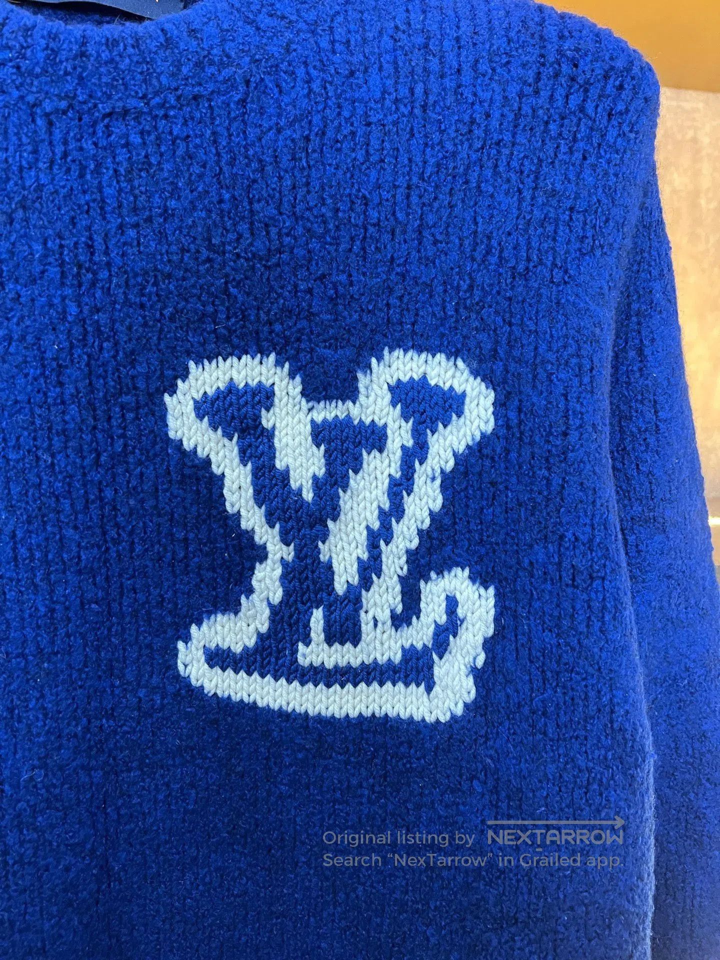 Louis Vuitton Louis Vuitton Blue Logo Sweater. Size US M / EU 48-50 / 2 - 3 Thumbnail