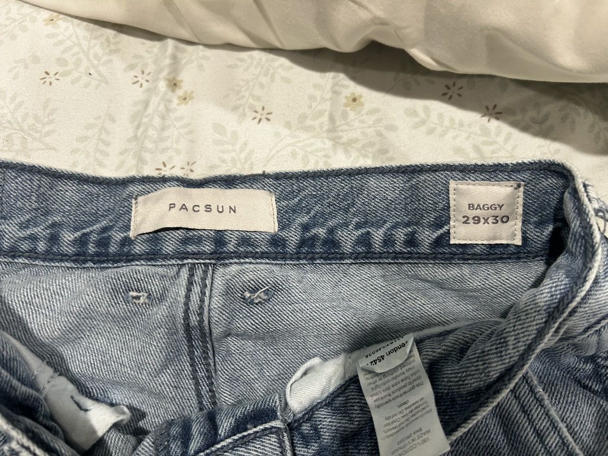 Pacsun PACSUN Light Indigo Baggy Carpenter Jeans Size US 30 / EU 46 - 3 Thumbnail