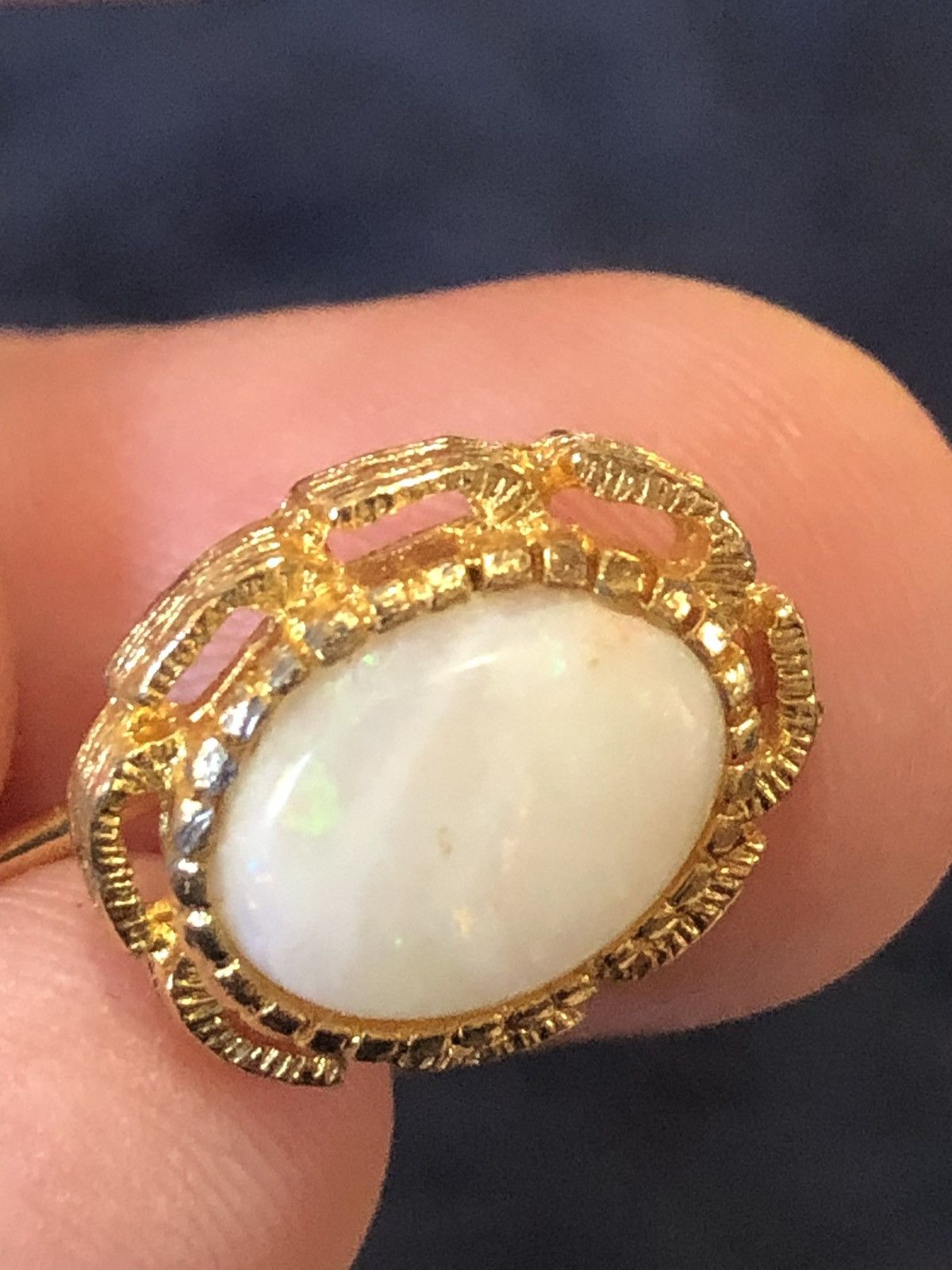Vintage Vintage antique oval opal cabochon stick pin hat pin Size ONE SIZE - 4 Thumbnail