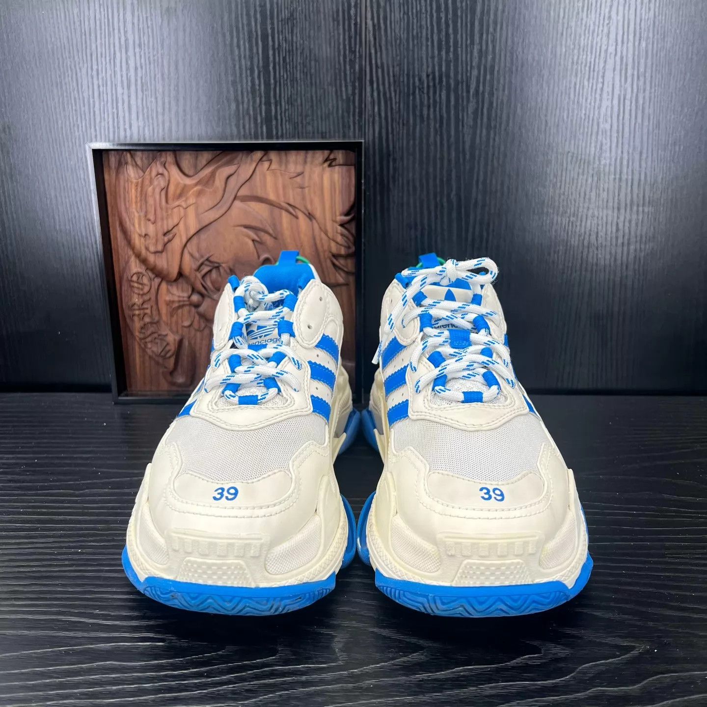 Balenciaga Balenciaga Triples White Blue 39 Size US 9 / IT 39 - 4 Thumbnail