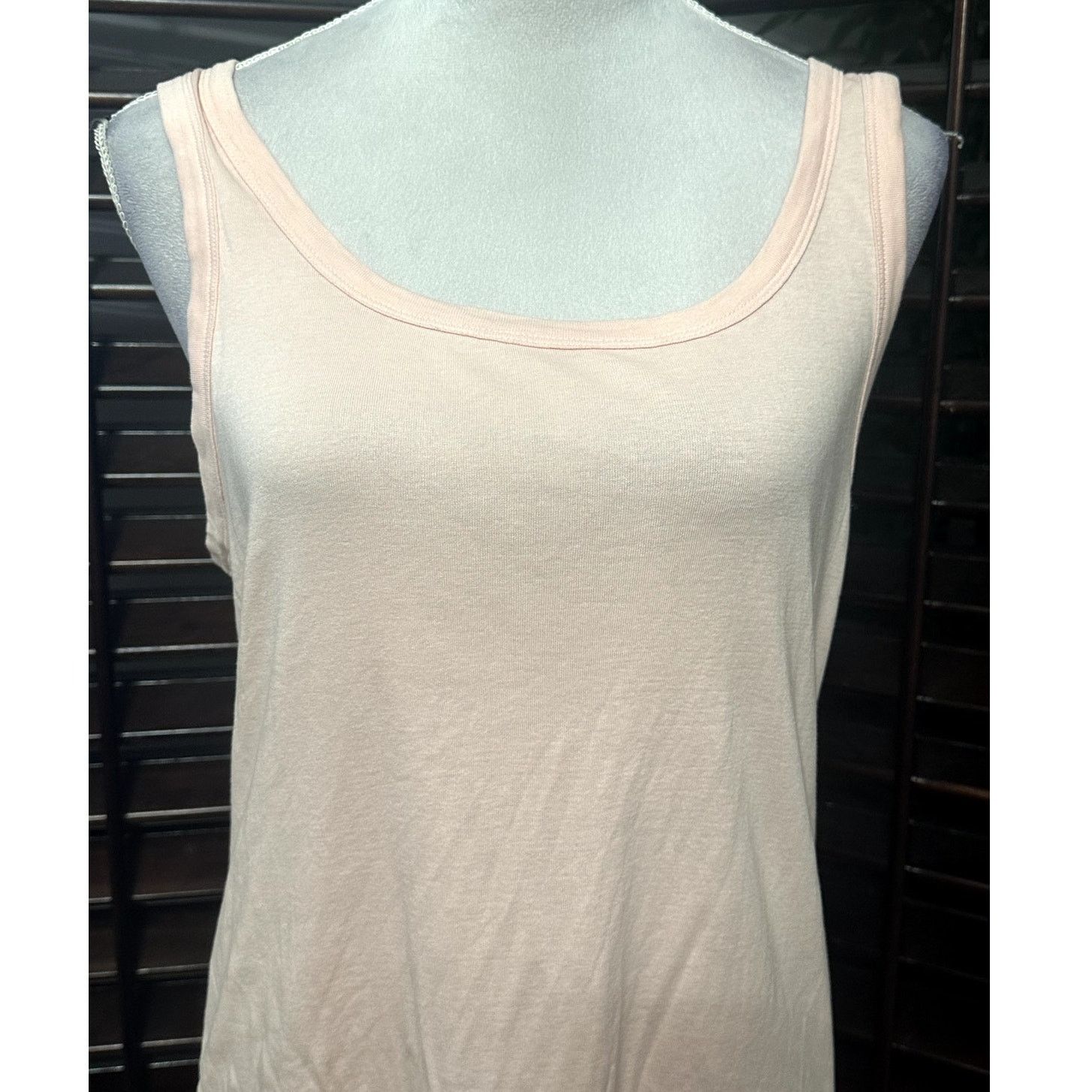 Other Caslon Women's Pink Crew Neck 100% Cotton Tank Top L NWOT Size L / US 10 / IT 46 - 2 Thumbnail