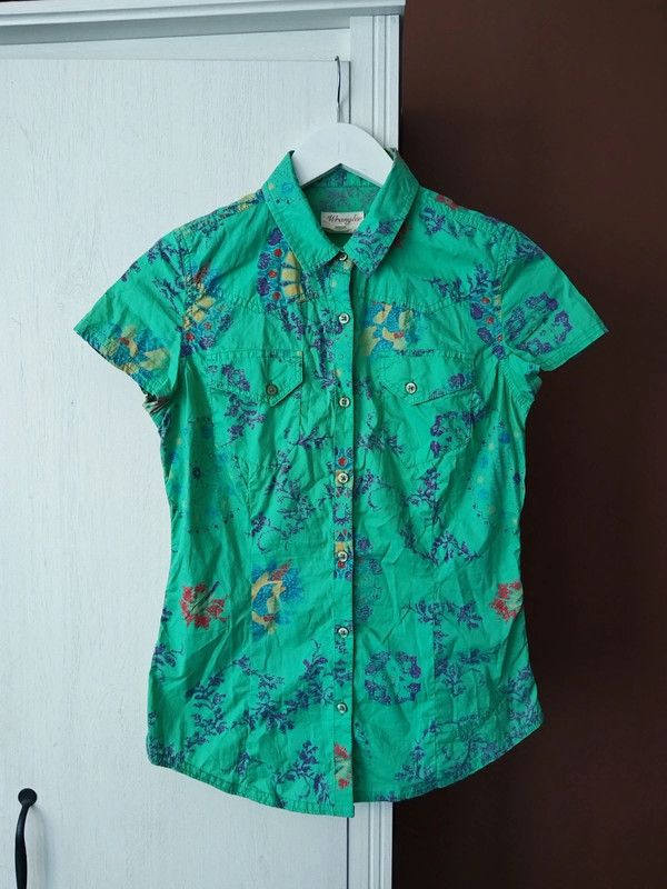Vintage × Wrangler Wrangler vintage shirt short sleeve Size S / US 4 / IT 40 - 2 Thumbnail