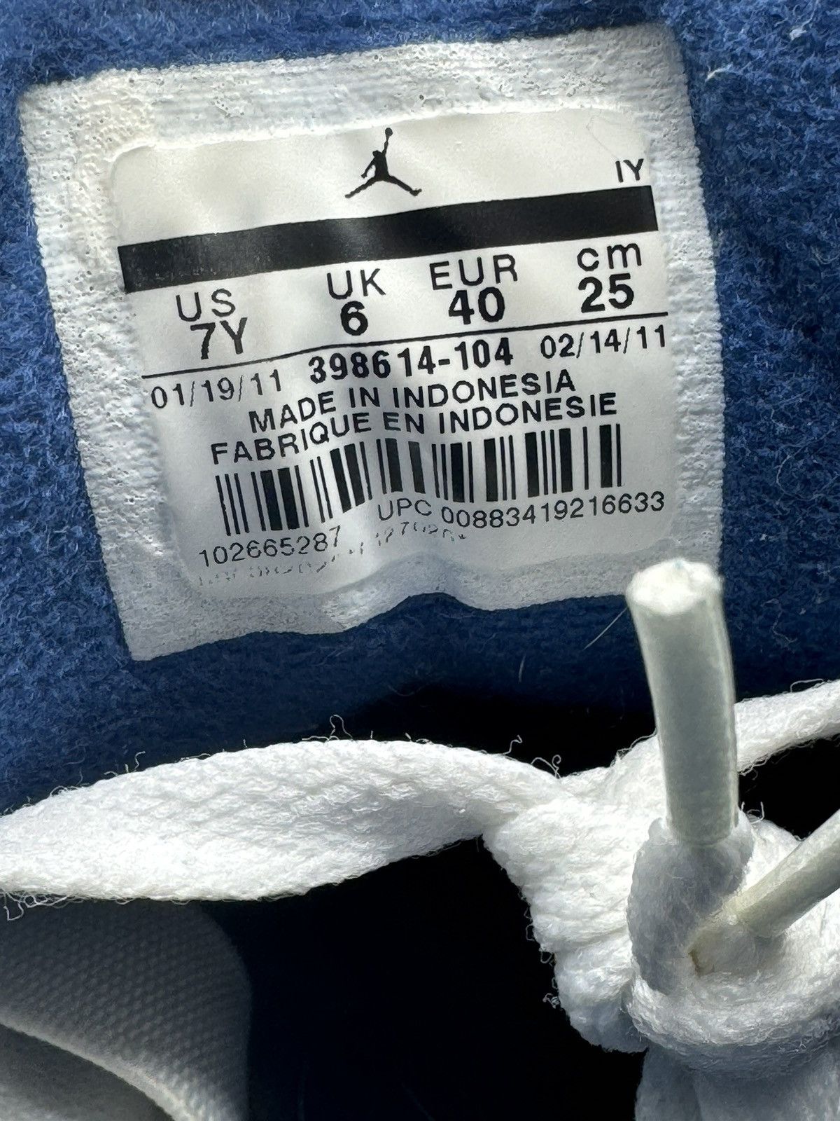 Jordan Brand × Nike Nike Air Jordan 3 Retro GS True Blue Youth Size 7 (7Y) Size US 7 / EU 40 - 8 Thumbnail