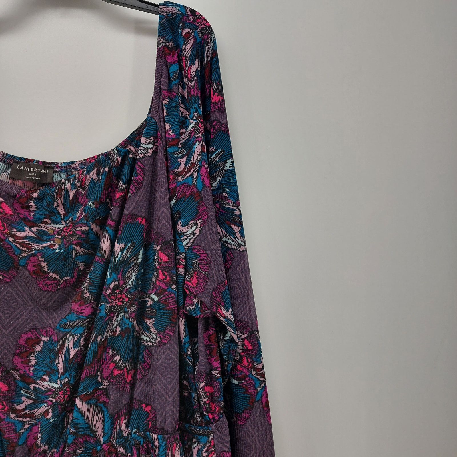 Other Lane Bryant Purple Floral Dress Plus Size 26 28 Pockets Size 4XL / US 24-26 - 10 Thumbnail