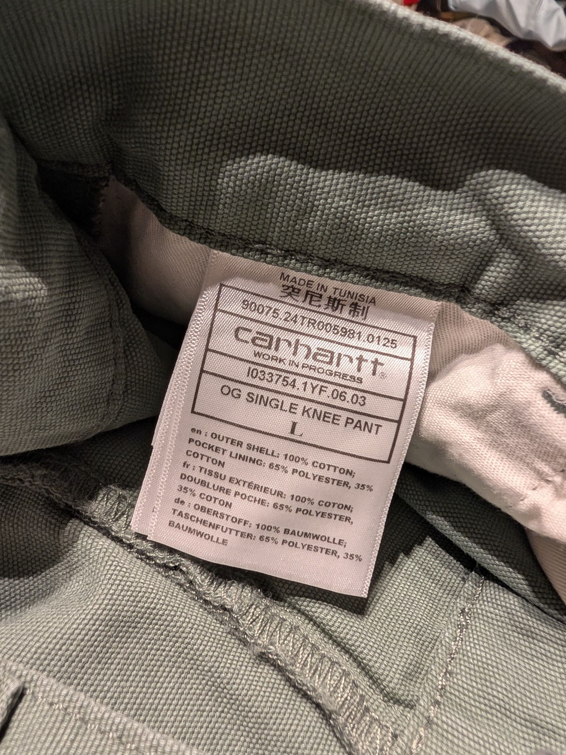 Carhartt Wip New Carhartt single knee OG pants mens L 36 30 Size US 36 / EU 52 - 7 Thumbnail