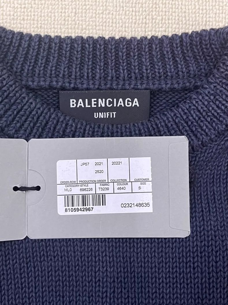 Balenciaga Balenciaga SS22 Logo College Crewneck Sweater 2505-Nextarro Size US S / EU 44-46 / 1 - 4 Thumbnail
