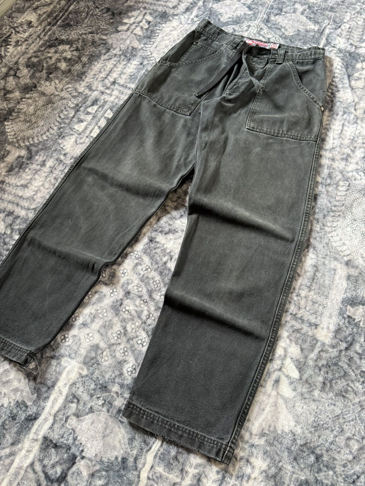 Billabong × Quiksilver × Vintage Vintage 80s 90s Quiksilver Black Faded Baker Denim Pants Size US 29 - 3 Thumbnail