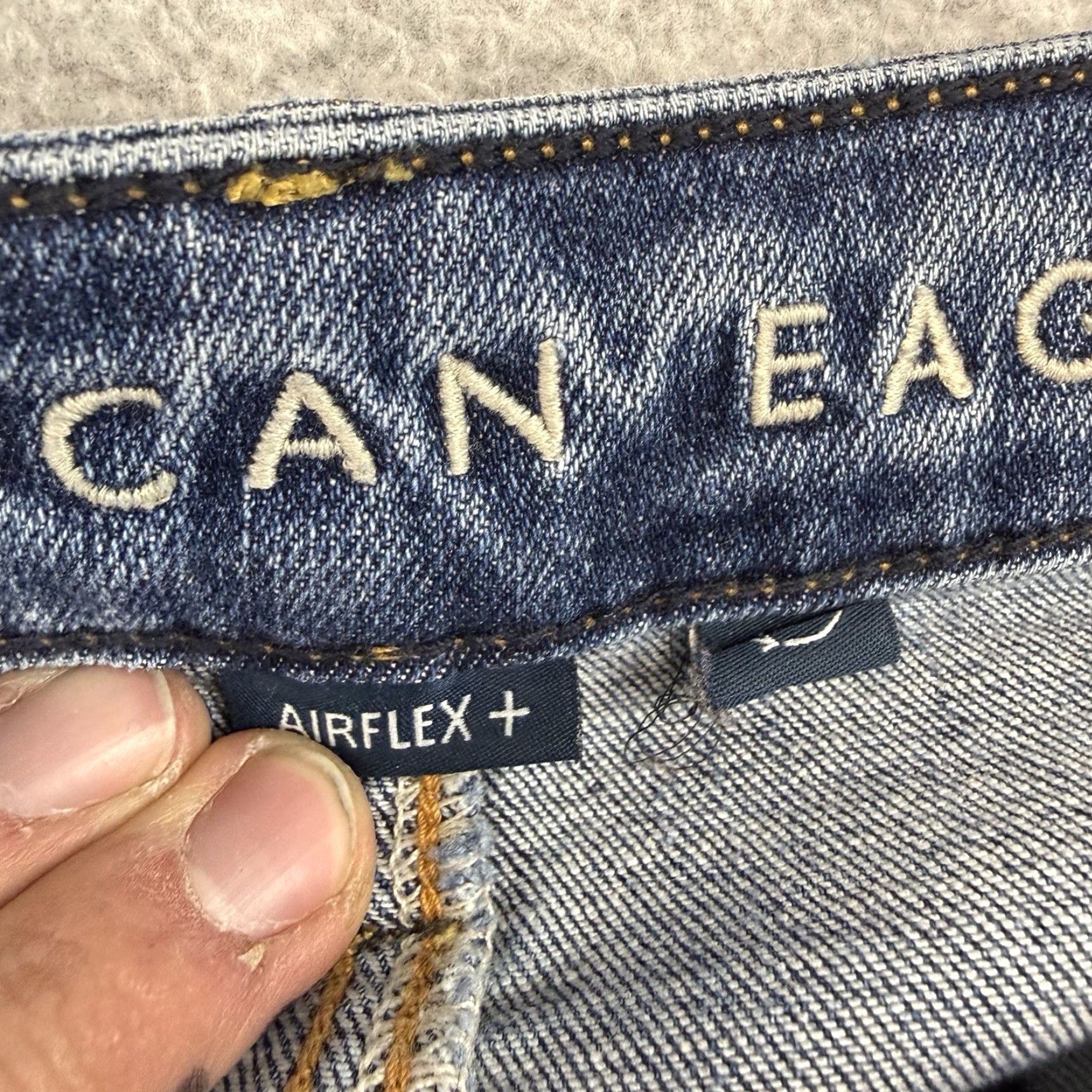 American Eagle Outfitters American Eagle Outfitters Jeans Athletic Skinny 34x34 Denim Blue Distressed AirFlex Modern Camouflage Mens Jeans Shirt? Size US 34 / EU 50 - 6 Thumbnail
