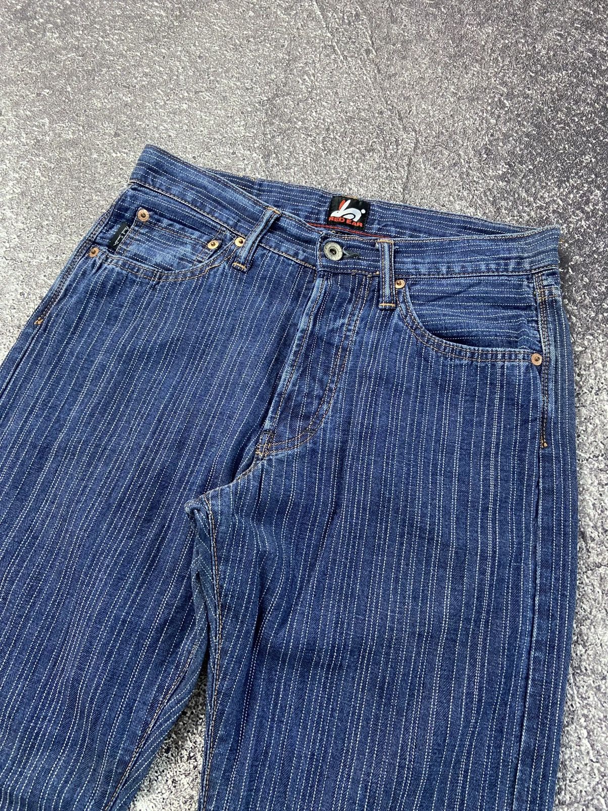 Paul Smith × Paul Smith Red Ear Pual smith red ear bunny pinstripe flybuttons denim Size US 29 - 2 Thumbnail