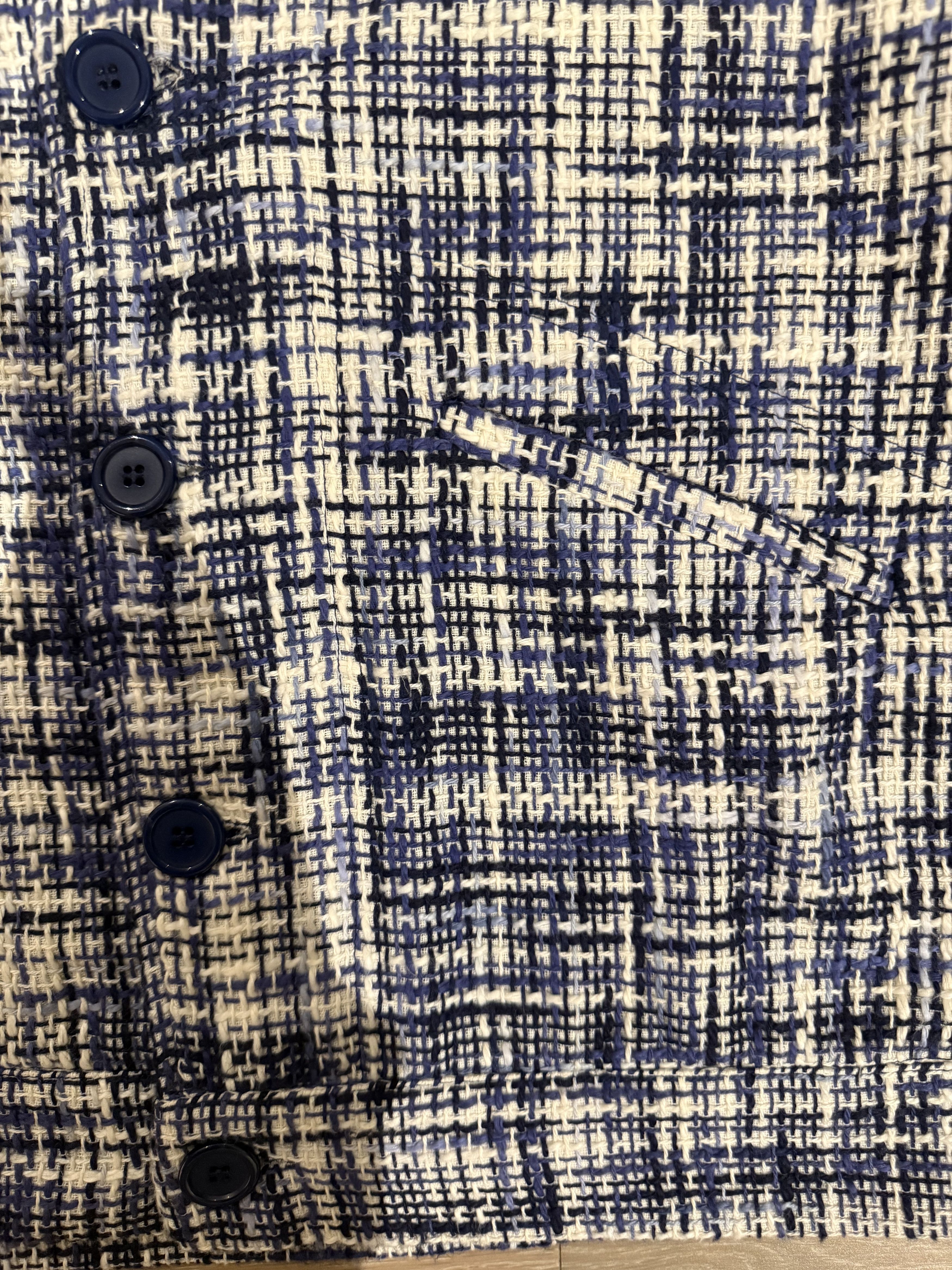 Libero 💚 Libero Azzurro Tweed Blouson Large NEW Size US L / EU 52-54 / 3 - 8 Thumbnail