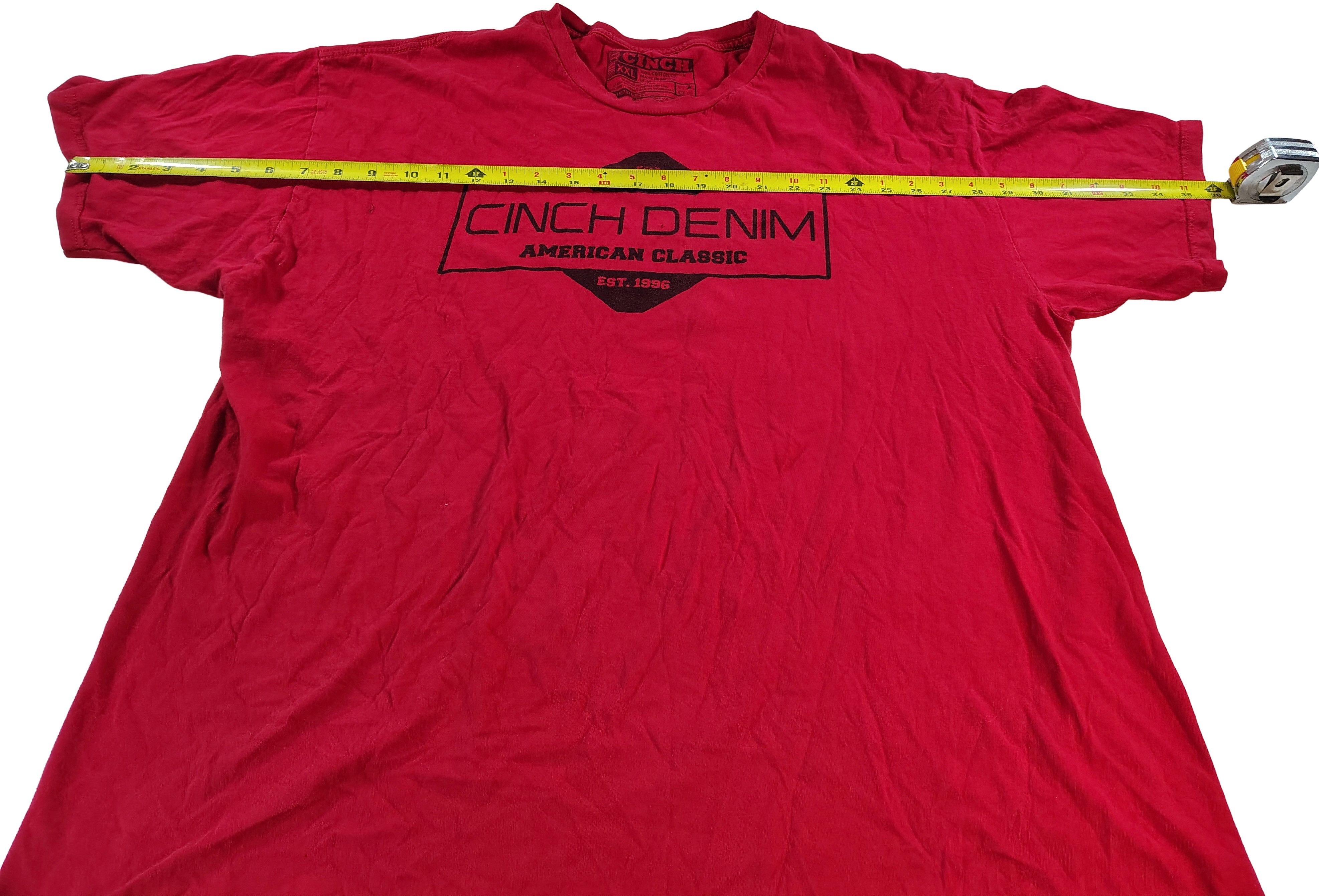 Other Men's XXL Cinch Denim American Classic Graphic Logo T-Shirt Size US XXL / EU 58 / 5 - 5 Thumbnail