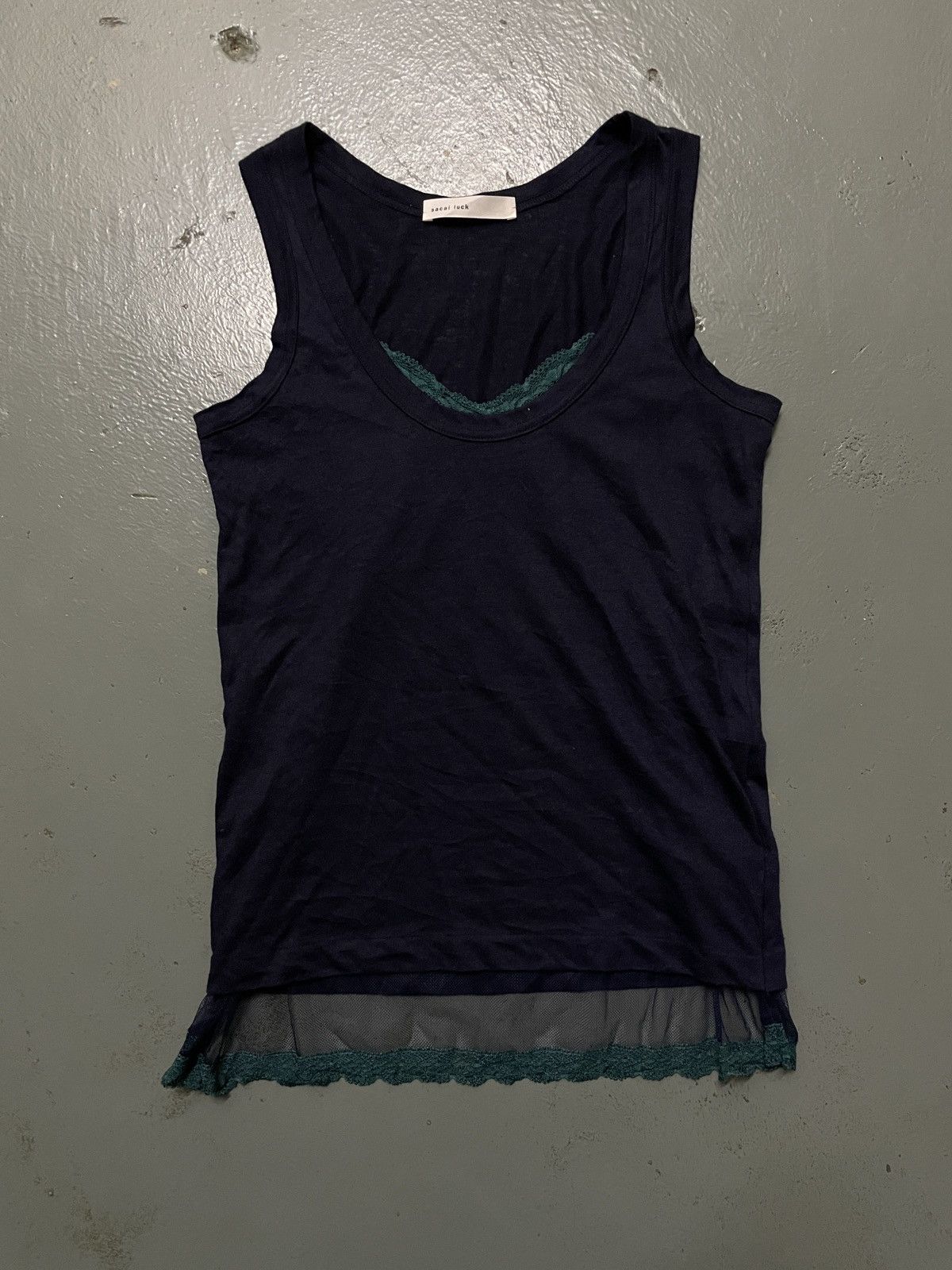 Designer × Japanese Brand × Sacai Sacai Luck Lingerie Collection Rayon Tank Top Size S / US 4 / IT 40 - 1 Thumbnail