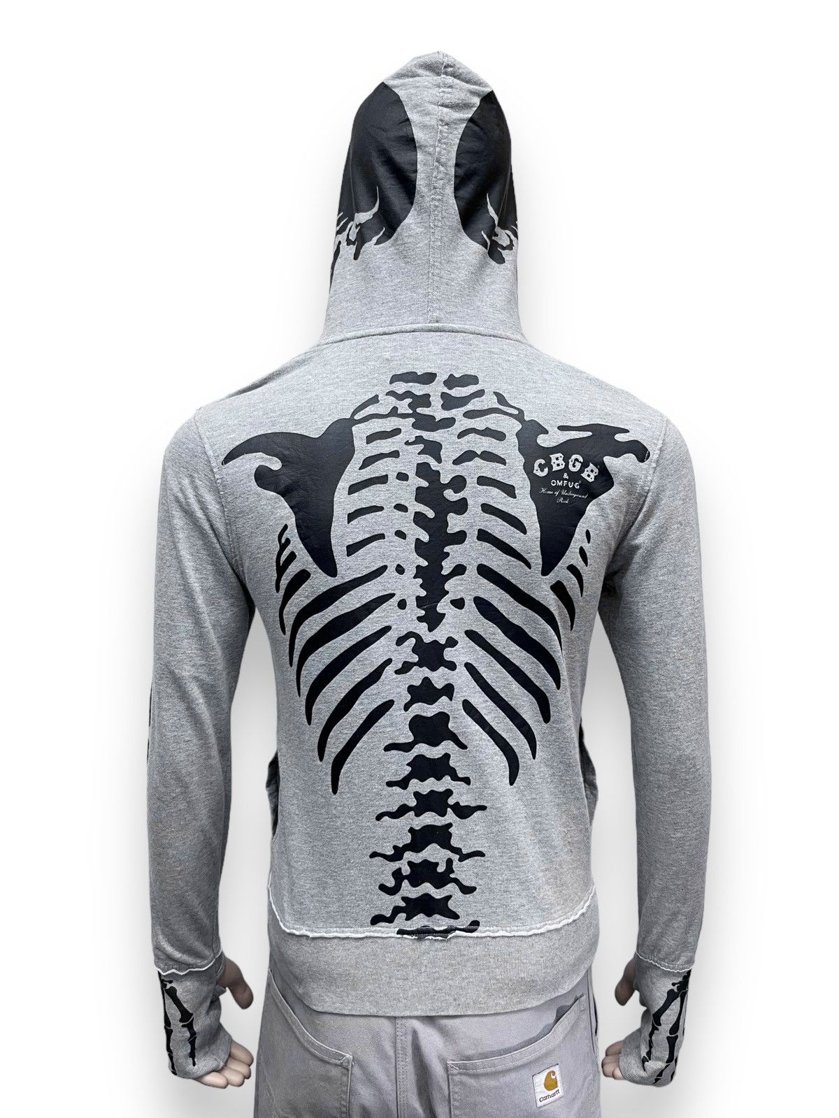 Undercover 💀CBGB HOME OF UNDERGROUND ROCK Skeleton Skull Zipper Hoodie Size US S / EU 44-46 / 1 - 4 Thumbnail