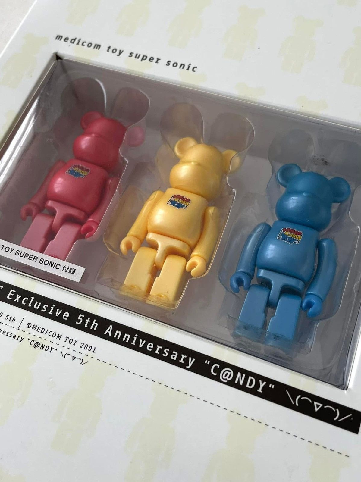 Medicom Toy 2001 Medicom Toys Super Sonic 5th Ann. Candy 100% Bearbrick Size ONE SIZE - 2 Thumbnail