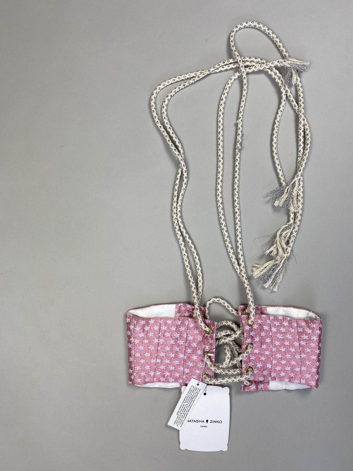 Designer × Natasha Zinko BNWT! Natasha Zinko Brocade Corset Belt size US 0 / IT 38 Size ONE SIZE - 2 Thumbnail