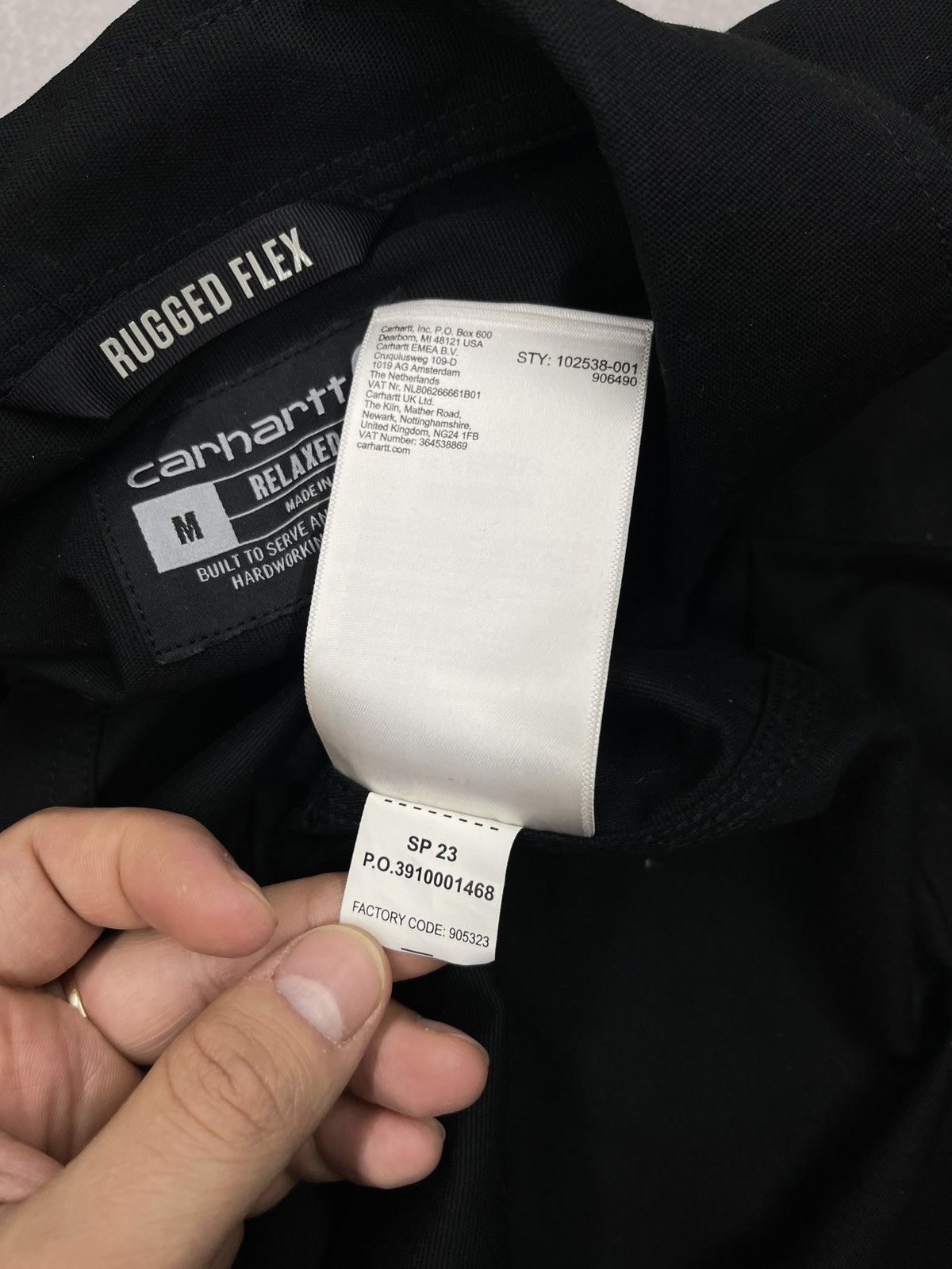 Carhartt Mens Carhartt Rugged Flex Professional Overshirt Black Size US M / EU 48-50 / 2 - 9 Thumbnail