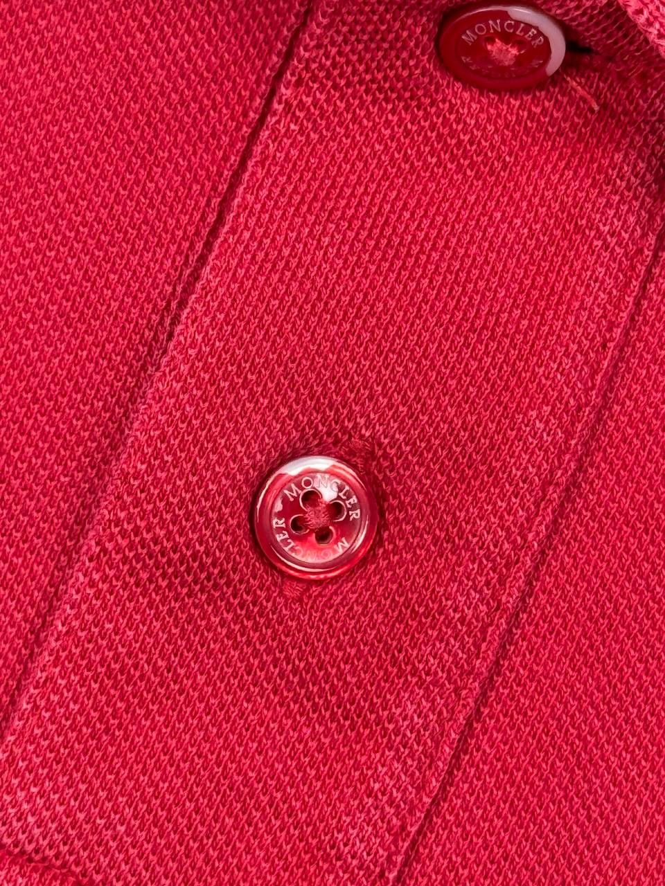 Moncler Moncler Maglia Polo Manica Corta Shirt Men L Red Size US L / EU 52-54 / 3 - 4 Thumbnail