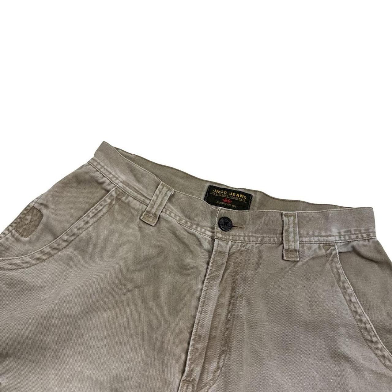 JNCO Vintage Jnco Embroidered Crown & Flame Cargo Shorts Waist 31 Size US 31 - 4 Thumbnail