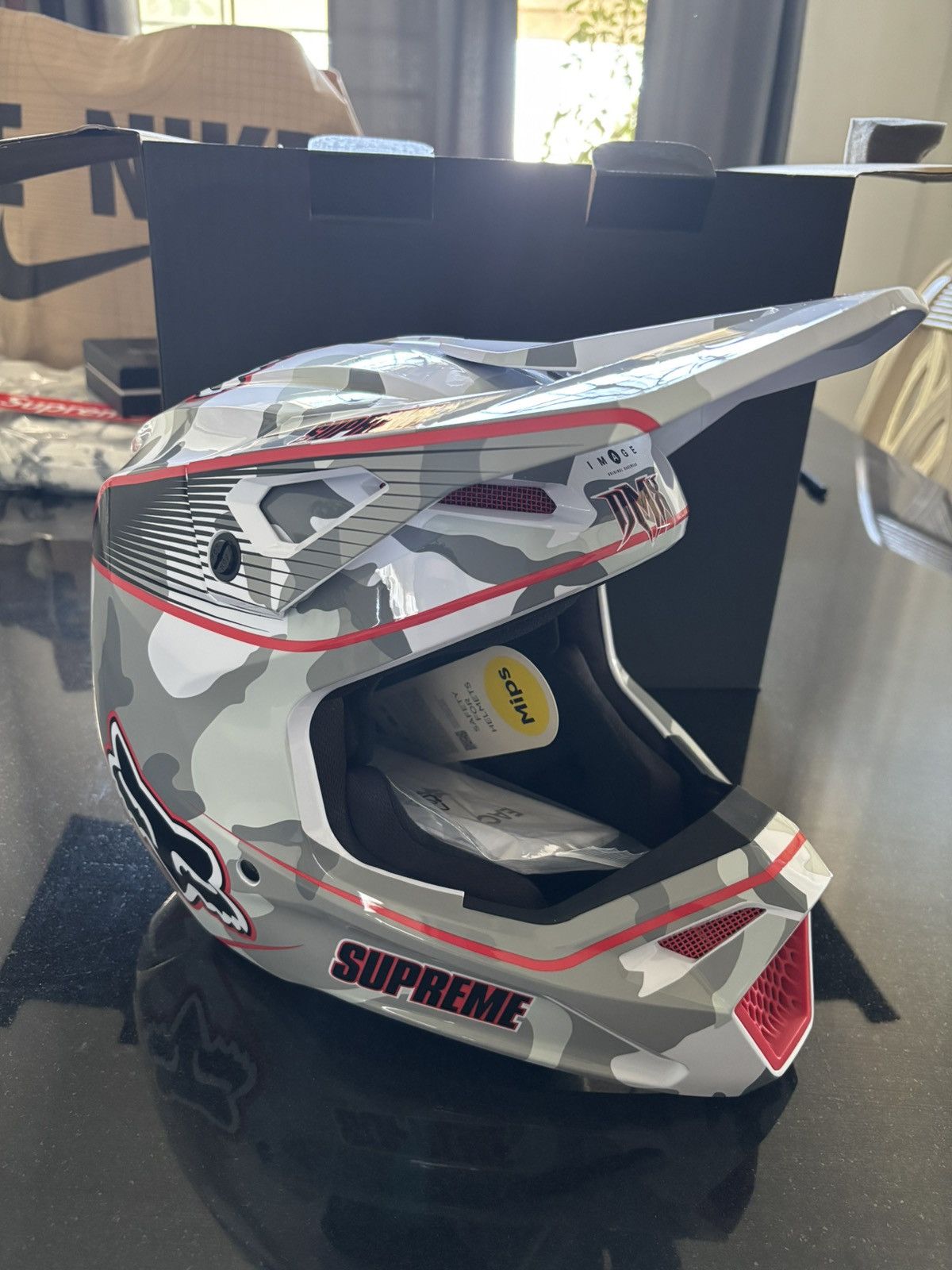 Fox Racing × Supreme Supreme x Fox Racing DMX V1 Helmet Size ONE SIZE - 1 Thumbnail