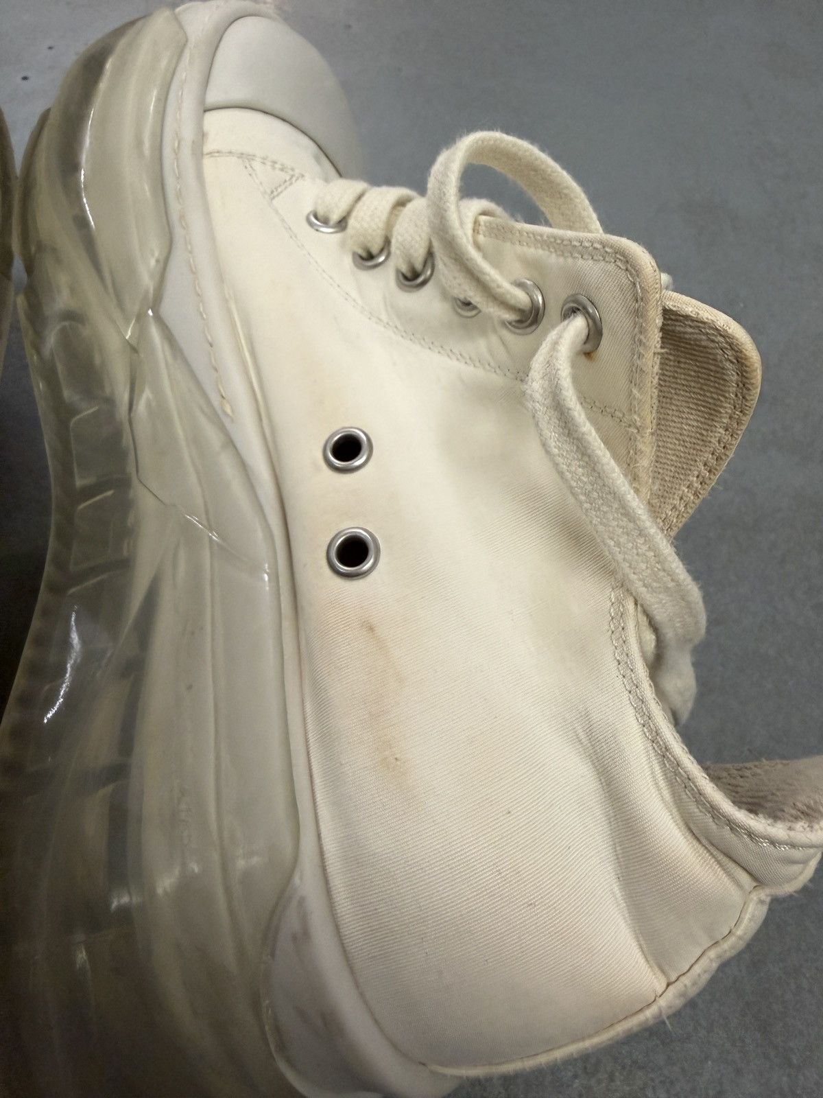 Rick Owens Drkshdw Rick Owens Drkshdw Abstract Low Transparent Sole Sneaker Size US 8 / IT 38 - 9 Thumbnail