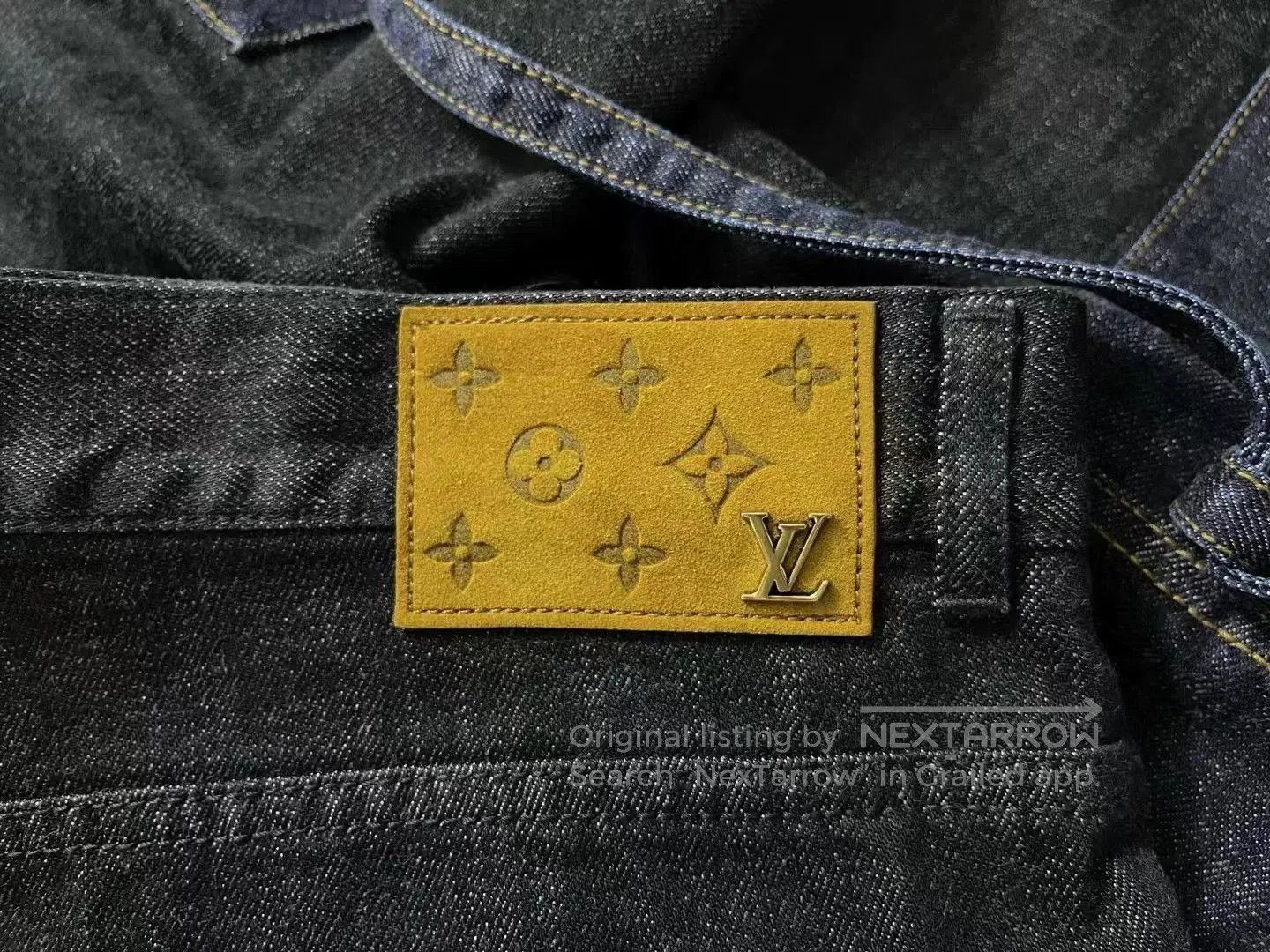 Louis Vuitton Louis Vuitton LV Cargo Strap Embossed Jeans. Size US 33 - 4 Thumbnail