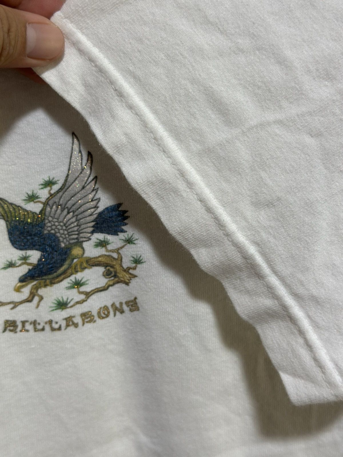 Billabong Vintage 90s Billabong Eagle Surfboard Faded Tee Size US L / EU 52-54 / 3 - 5 Thumbnail