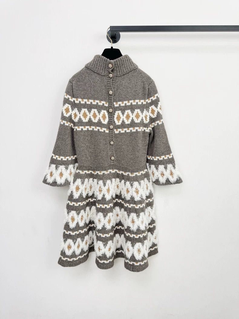Chanel Chanel Snow Series Sweater Dress Size 38 -2505 Size XL / US 12-14 / IT 48-50 - 6 Thumbnail
