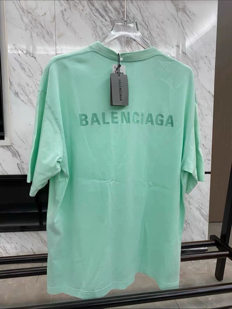 Other Balenciaga Solid Logo monogram embroidered crew neck short Size US M / EU 48-50 / 2 - 2 Thumbnail