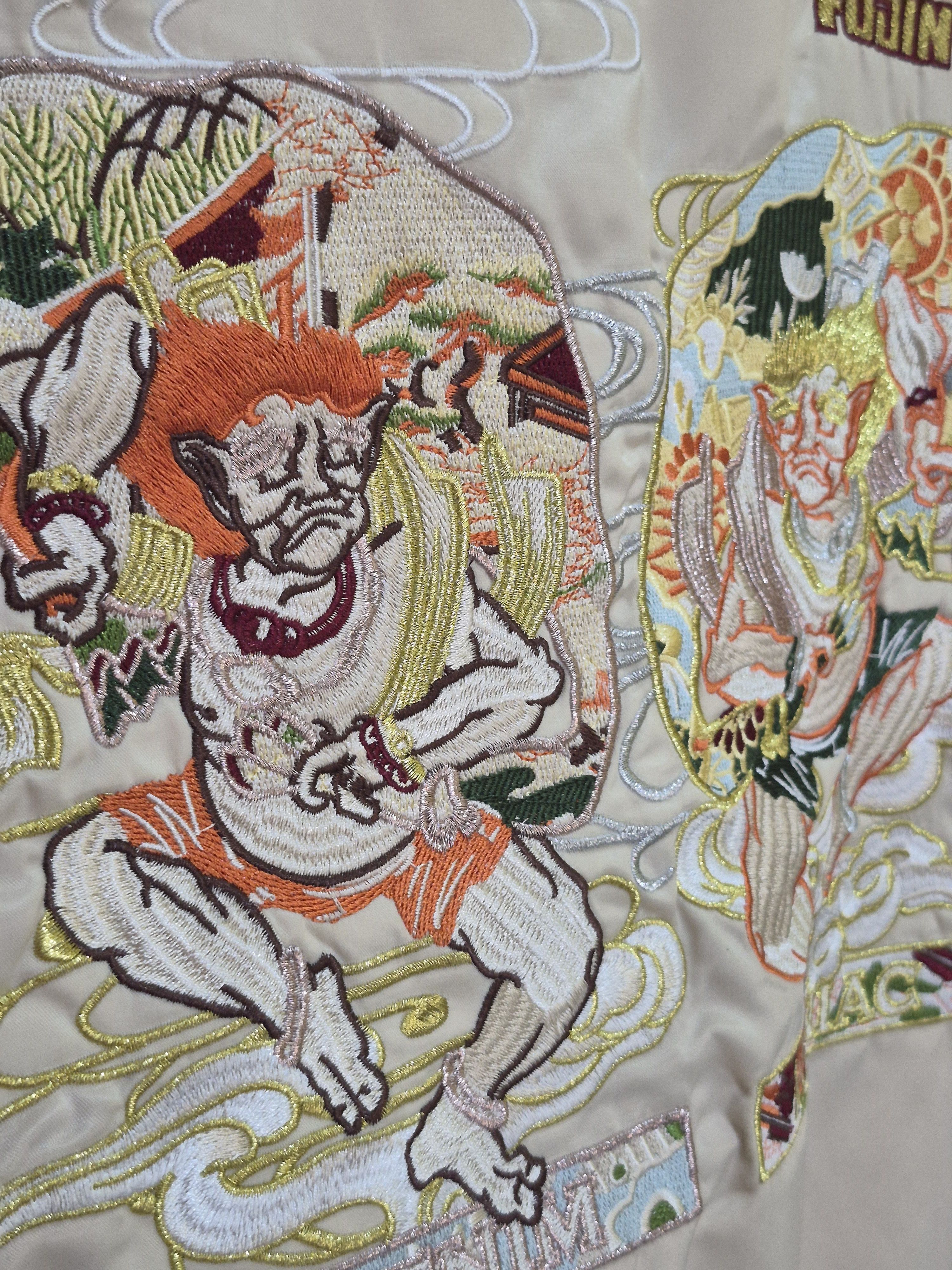 Evisu EVISU FUJIN TWINS EMBROIDERED JACKET Size US L / EU 52-54 / 3 - 16 Thumbnail