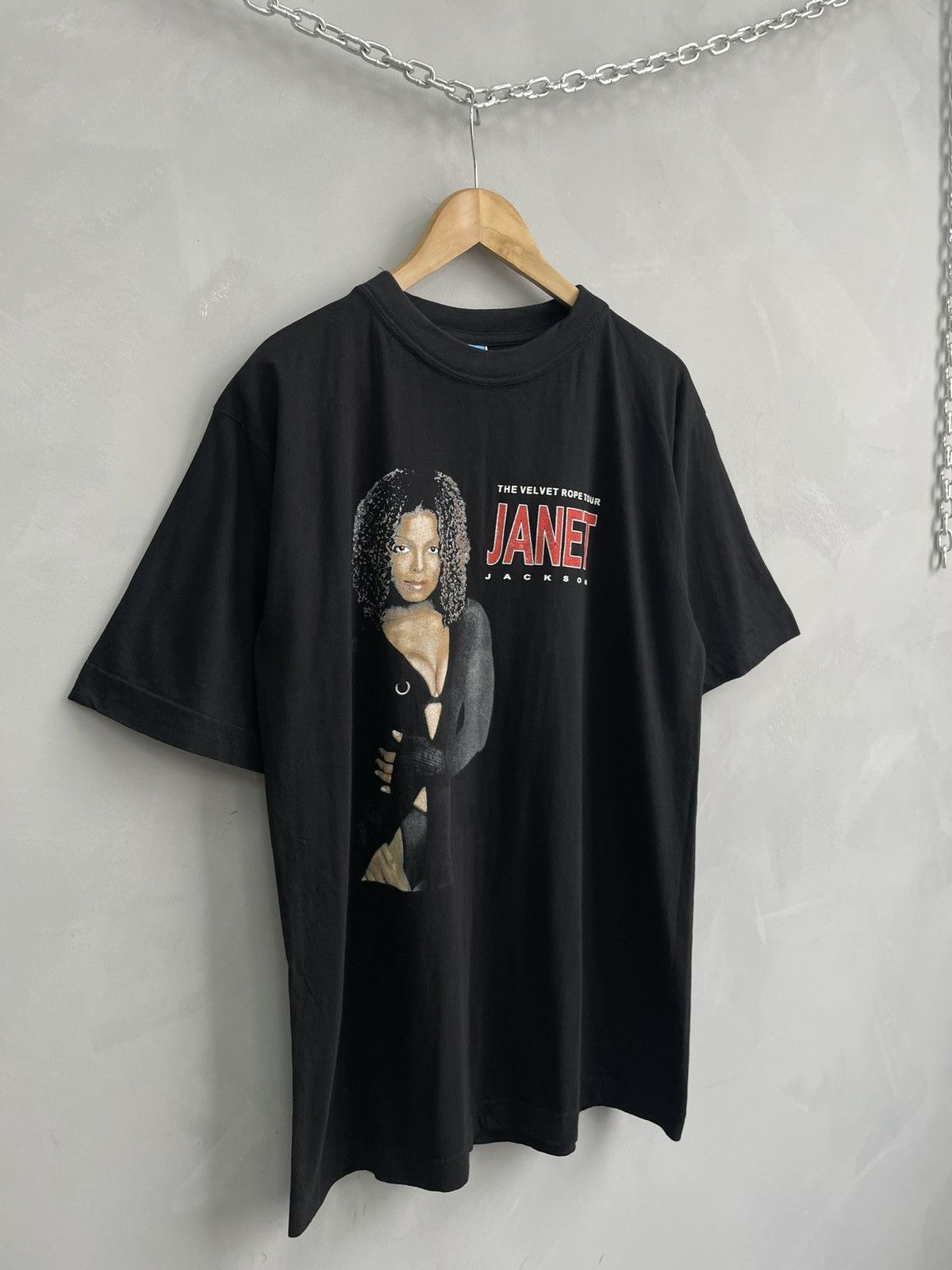 Band Tees Rare 90s velvet tour janet Jackson t shirt Size US XL / EU 56 / 4 - 2 Thumbnail