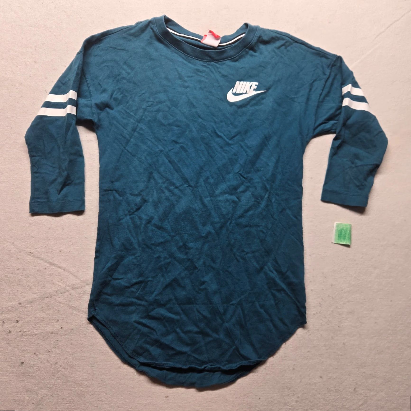 Nike Nike Shirt - Dri-FIT Just Do It Blue 3/4 Sleeve Tee, Women’s XS, 100% Cotton, Slim Fit, Activewear, Nike Training, 90s/Colorful/Logo Theme, Womens Size XS / US 0-2 / IT 36-38 - 2 Thumbnail