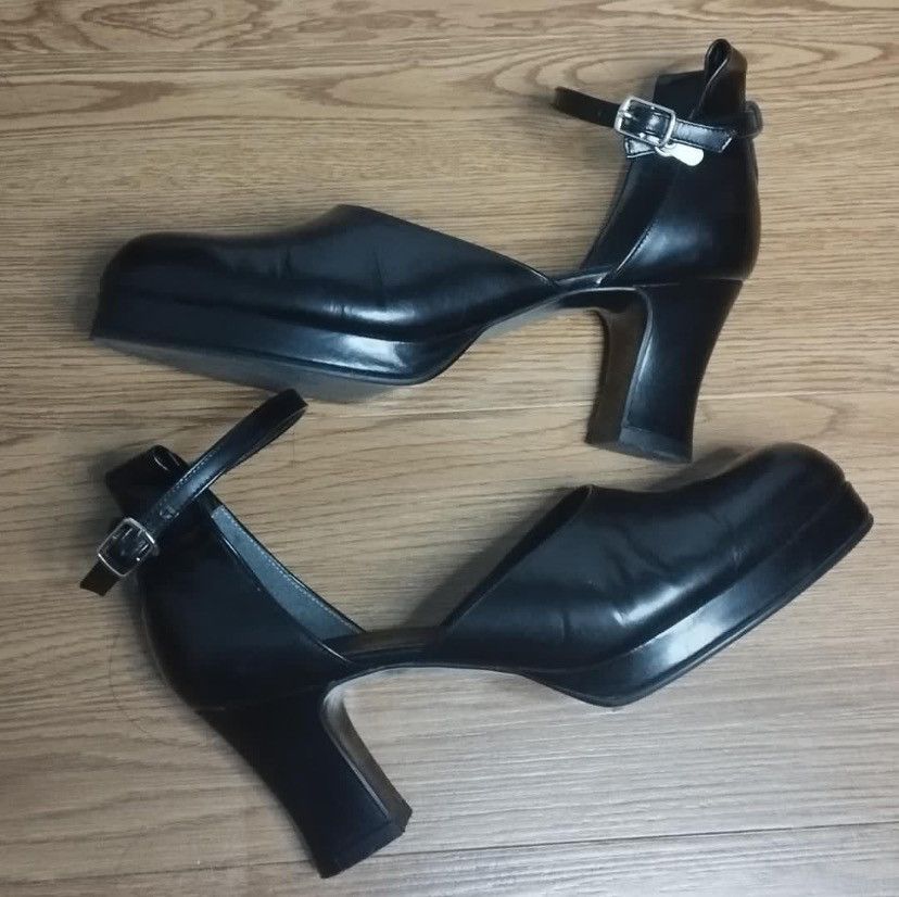 Designer × Yohji Yamamoto Yohji Yamamoto Leather Heels Size US 7 / IT 37 - 2 Thumbnail