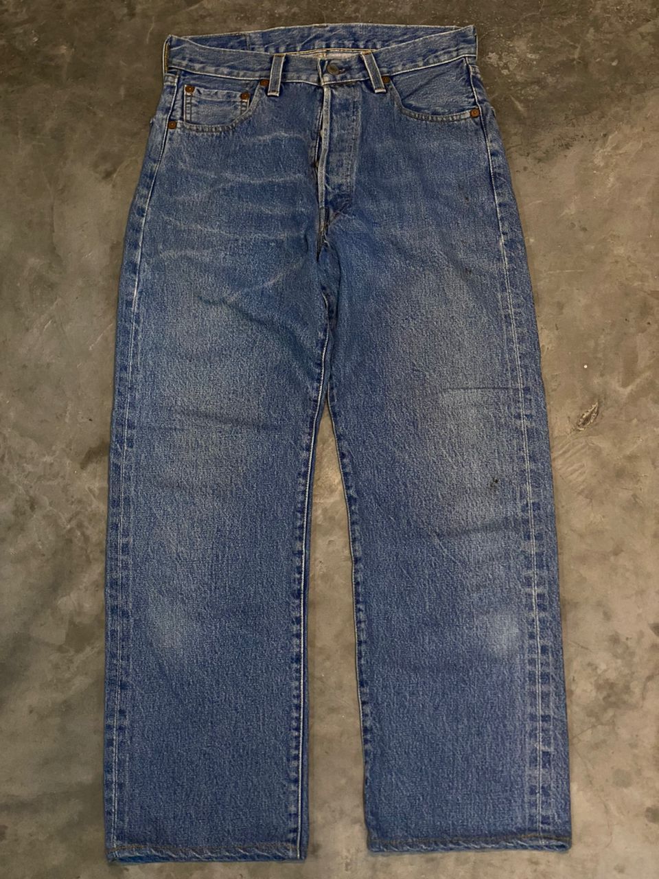 Levi's VINTAGE LEVIS 501 90S BUTTON 555 SELVEDGE PANTS Size US 29 - 1 Thumbnail