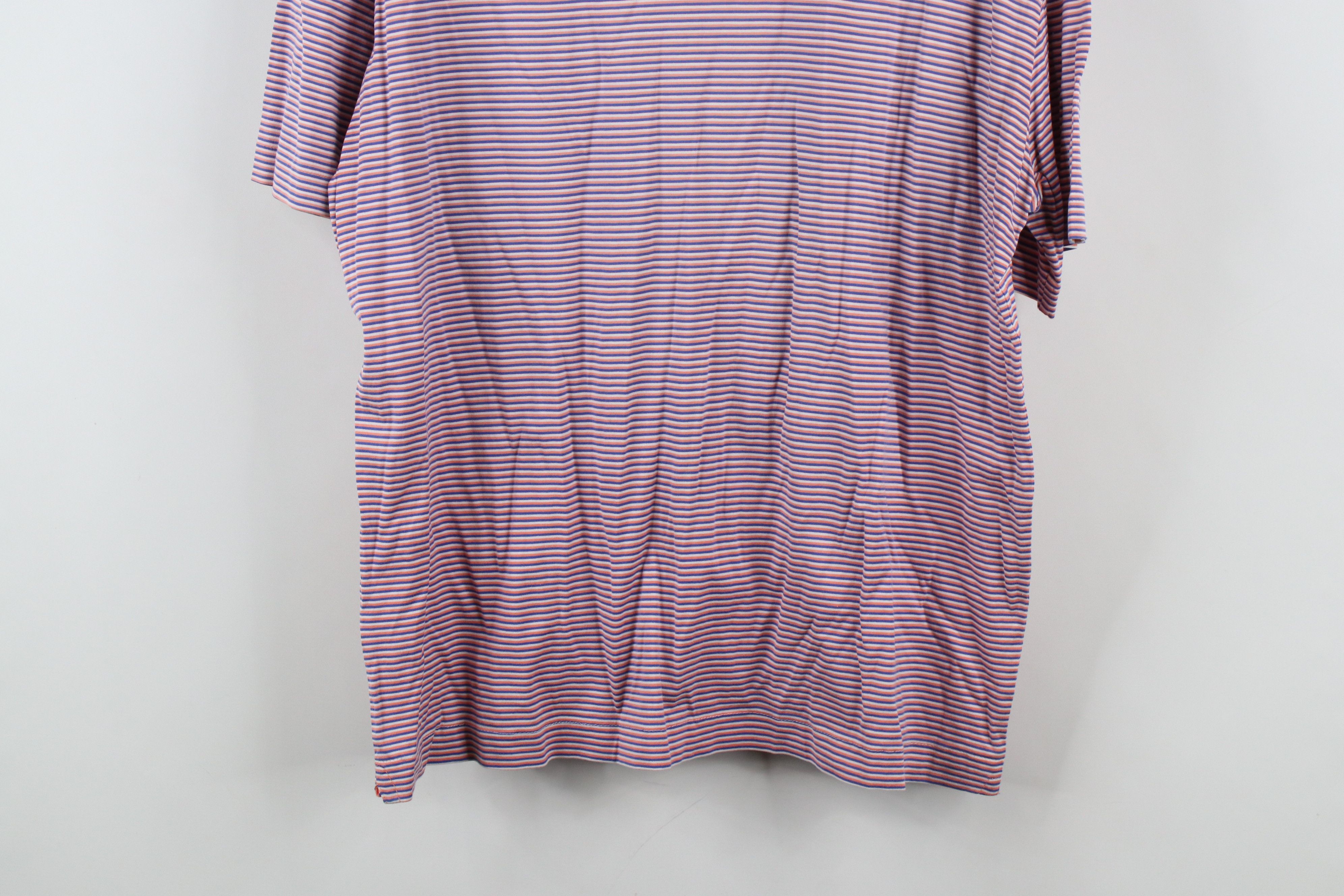 Ralph Lauren × Vintage Vintage Ralph Lauren Cotton Knit Striped Collared Polo Shirt Size US M / EU 48-50 / 2 - 9 Thumbnail