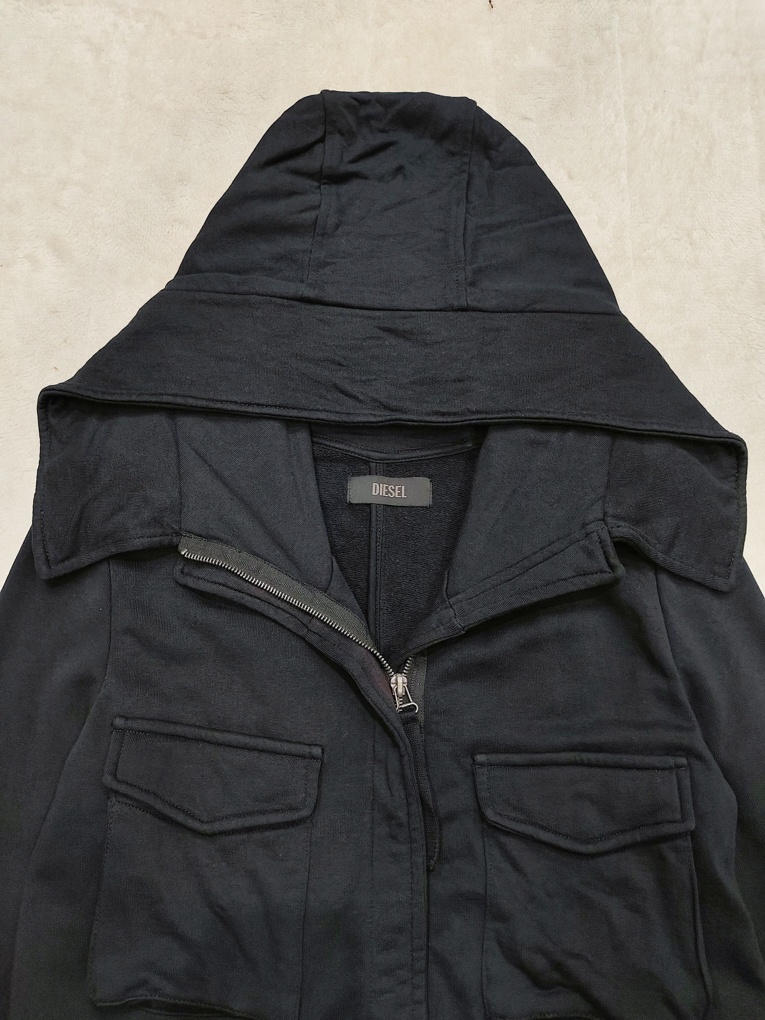 Diesel 00s Diesel- Multipocket Military Utility Hooded Parka Coat Size M / US 6-8 / IT 42-44 - 5 Thumbnail