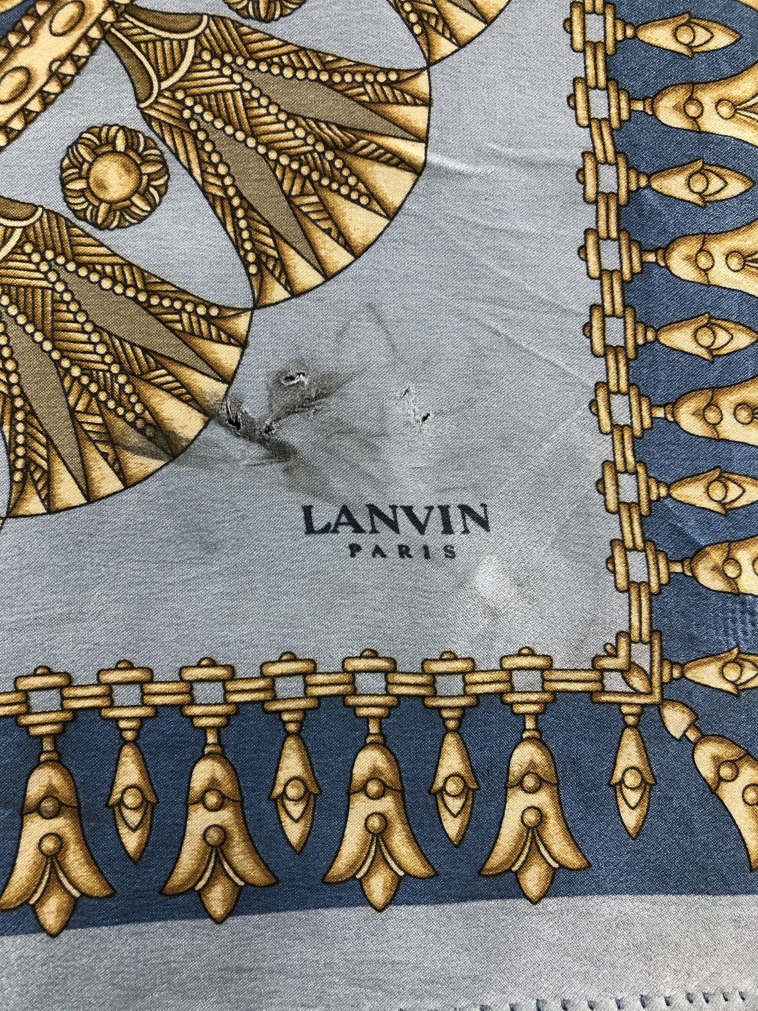 Lanvin × Vintage Lanvin Silk Mini Handkerchief / Bandana / Neckerchief Size ONE SIZE - 3 Thumbnail