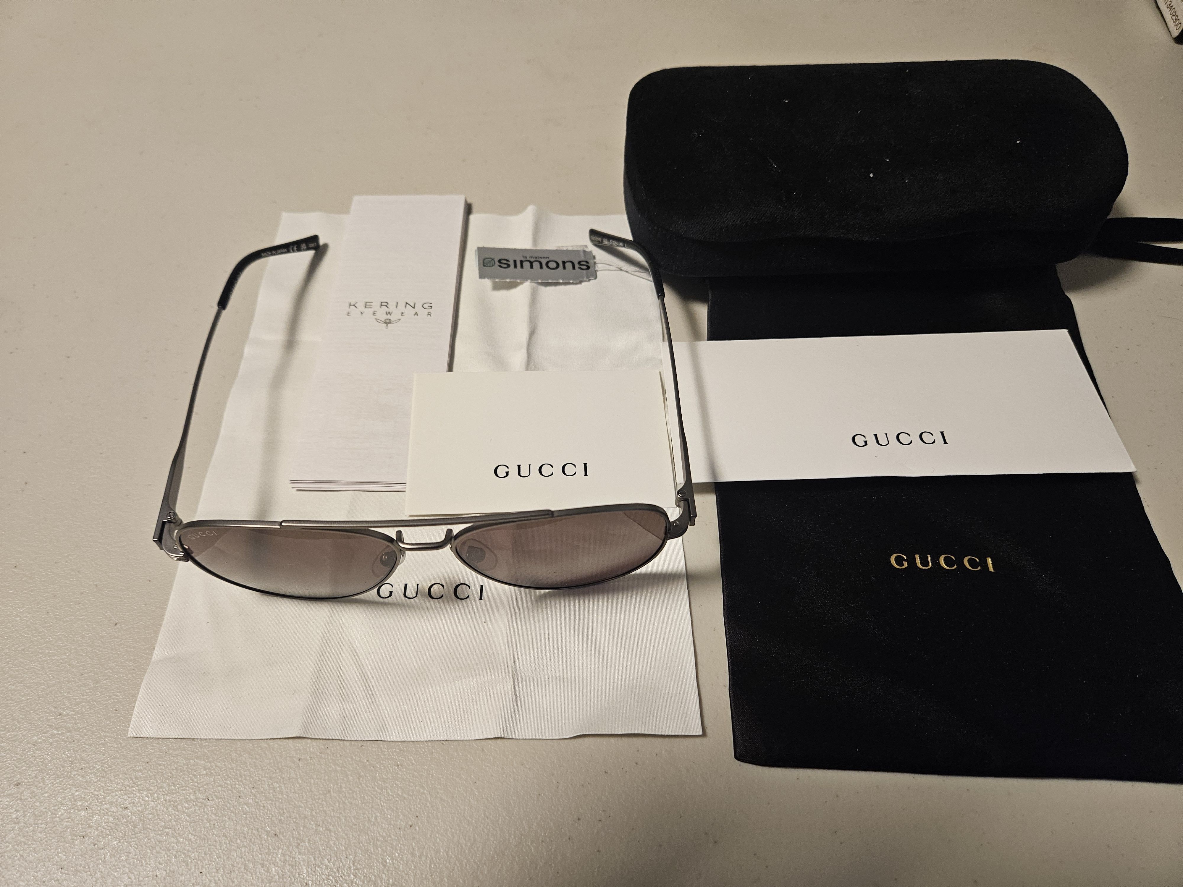 Gucci (BNWT) Gucci Side Logo Aviator Sunglasses Size ONE SIZE - 4 Thumbnail
